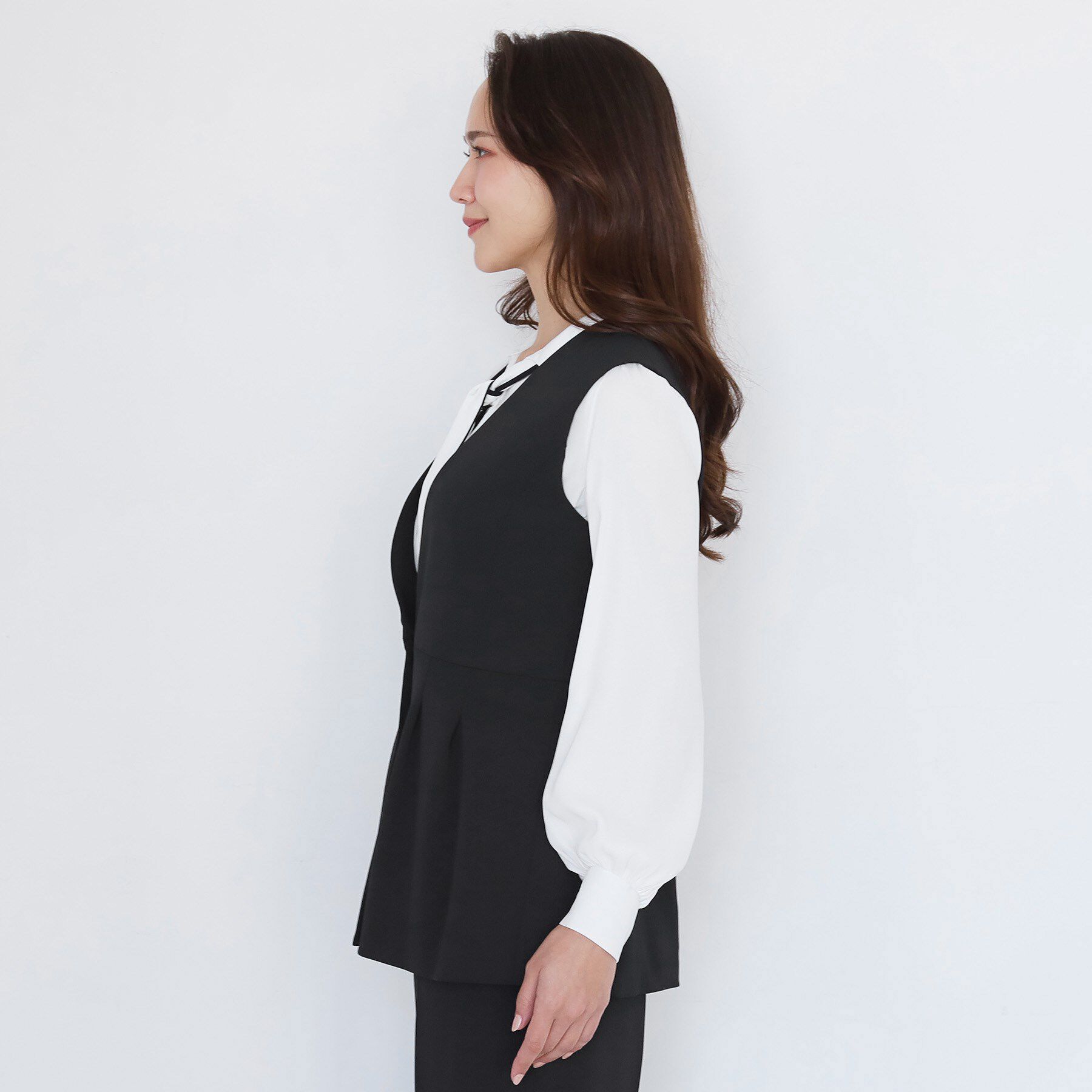 COUP DE CHANCE「【手洗い可／日本製／セットアップ可】カラーレスジレ」|ベスト・ジレ|