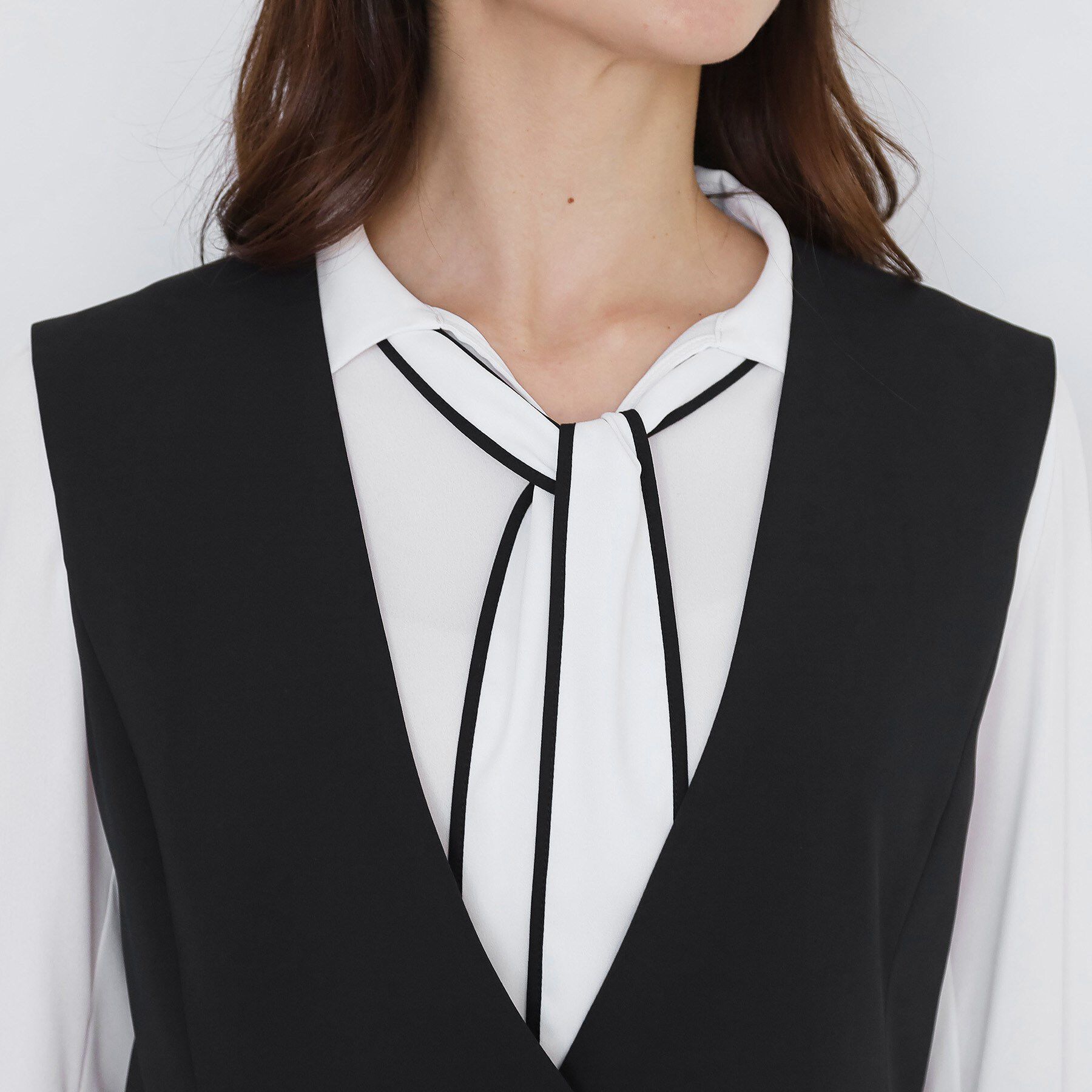 COUP DE CHANCE「【手洗い可／日本製／セットアップ可】カラーレスジレ」|ベスト・ジレ|