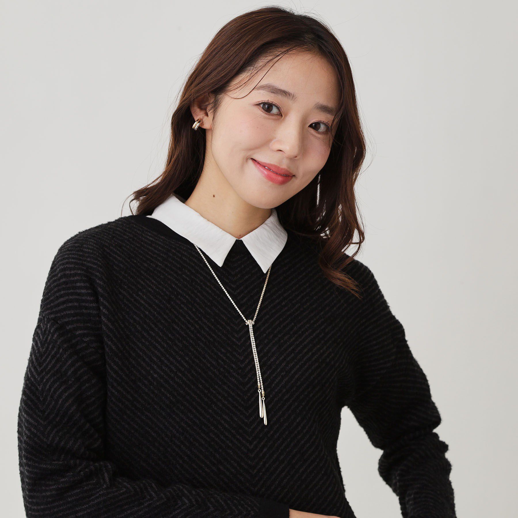 COUP DE CHANCE「スイングダイヤチェーン／キラキラ／大人ネックレス／華やか」|ネックレス|