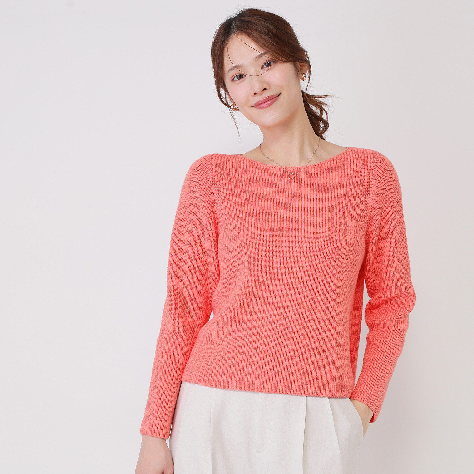 COUP DE CHANCE「【手洗い可／日本製】ミドルゲージ軽やかニットトップス」|ニット・セーター|