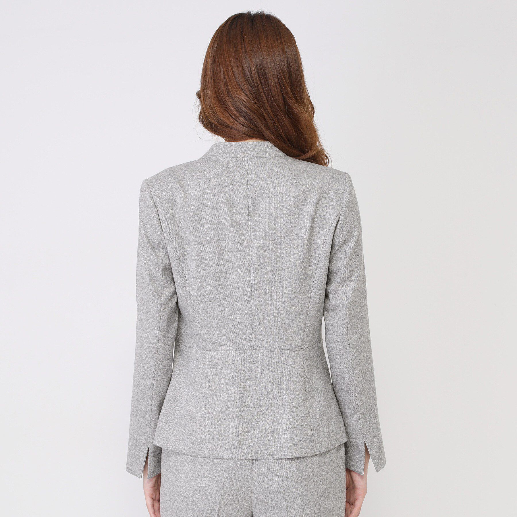 COUP DE CHANCE「【手洗い可／日本製／スーツ可】美シルエット カラーレスジャケット」|ノーカラージャケット|