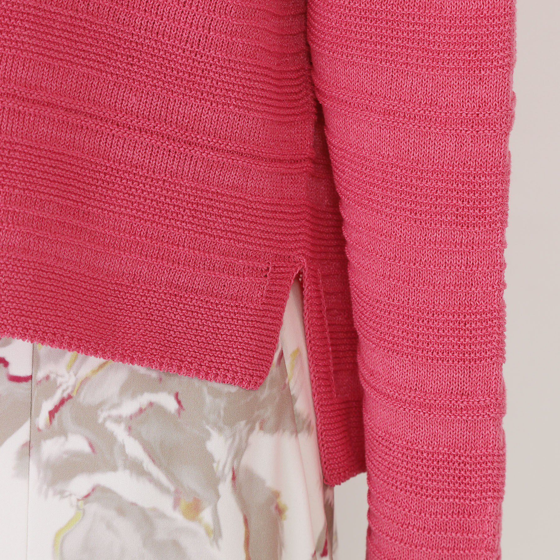 COUP DE CHANCE「【手洗い可／日本製／和紙使用】地柄ボーダーニット」|ニット・セーター|