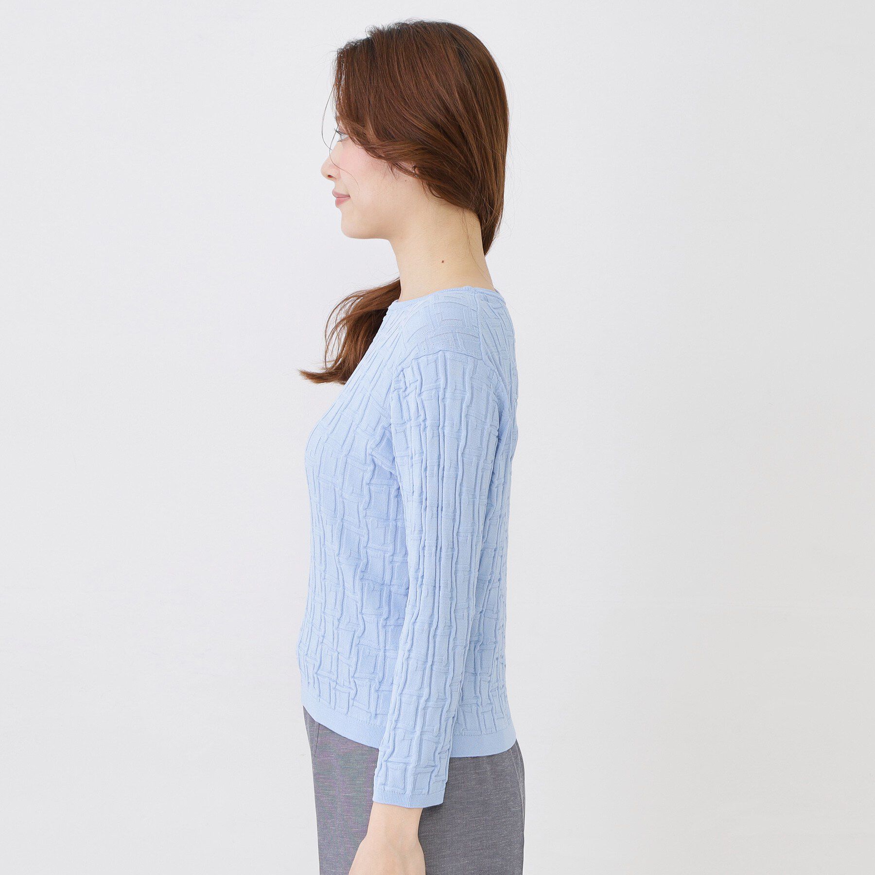 COUP DE CHANCE「【手洗い可/通勤】幾何柄編みニット」|ニット・セーター|