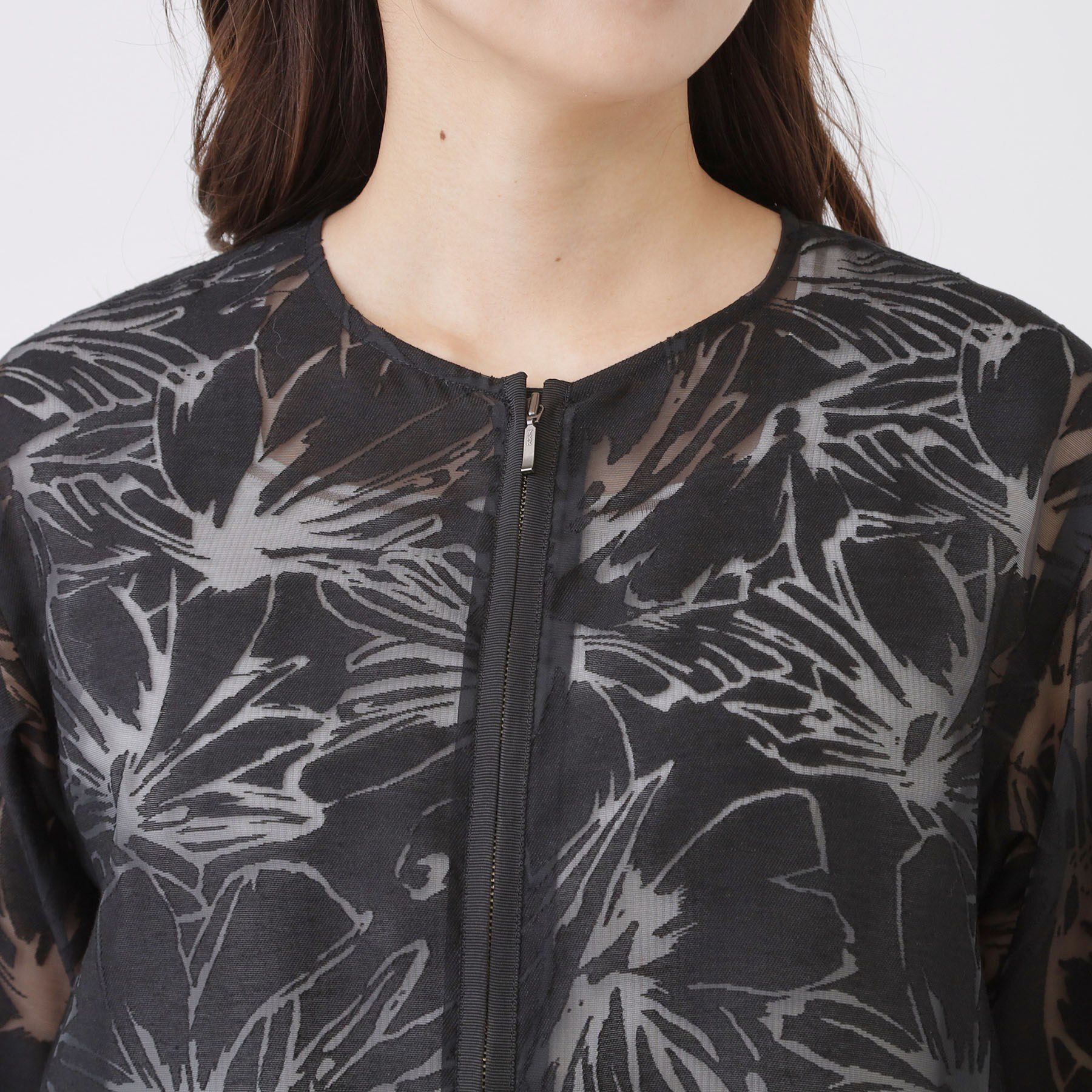 COUP DE CHANCE「【手洗い可／日本製／／セットアップ可】オパール花柄ブルゾン」|ブルゾン・スタジャン|