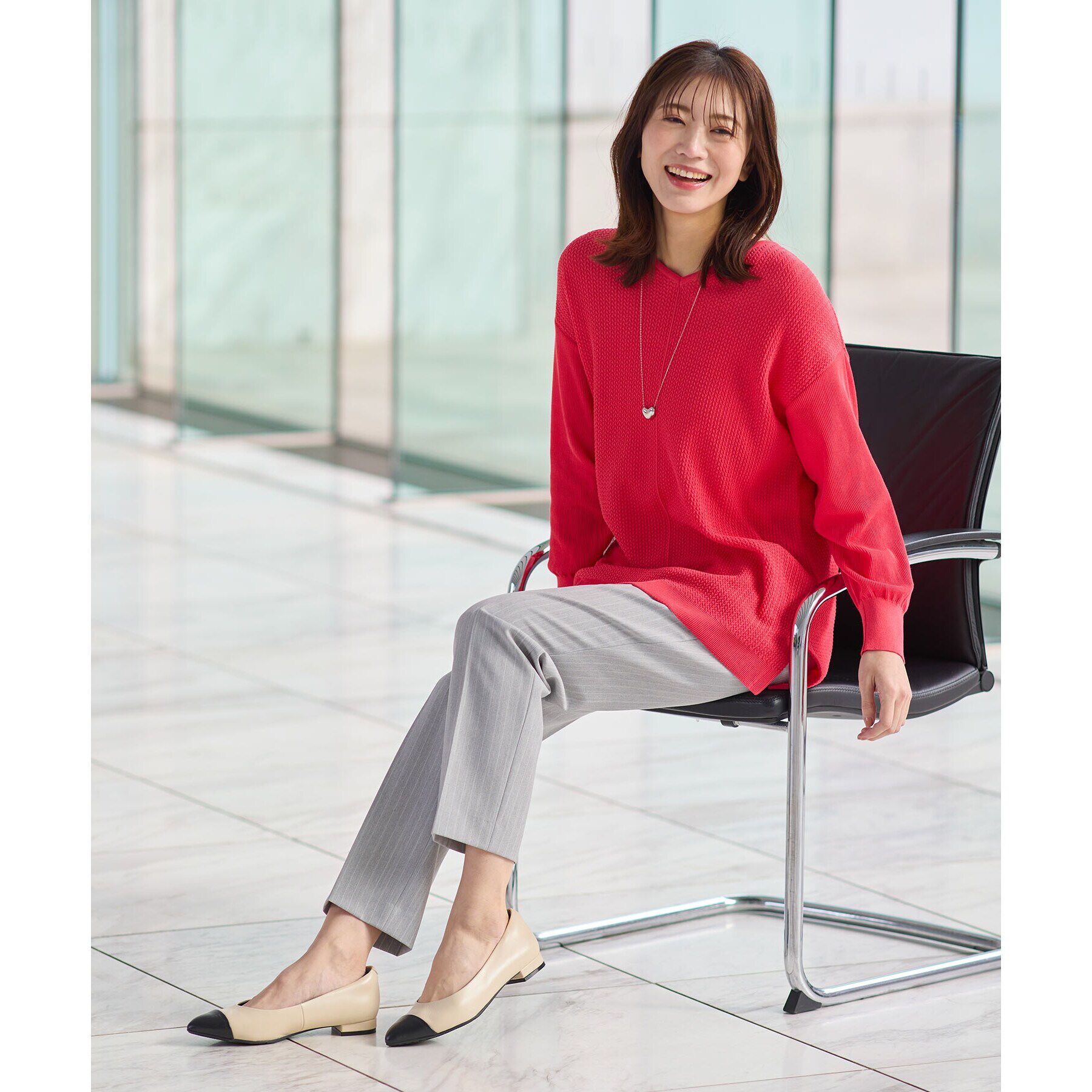 Reflect「【至福の履き心地／通勤にもぴったり◎】フラットパンプス」|パンプス|