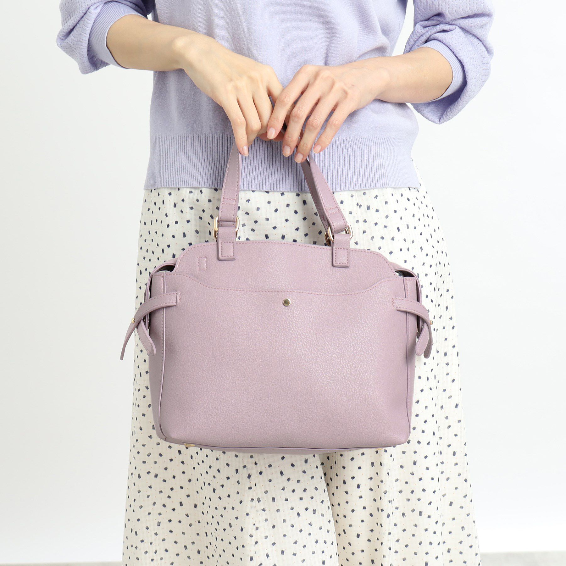 Reflect「【たっぷり収納！あおりポケット／通勤にぴったり◎／WEB先行カラーあり】ショルダー付きミディアムバッ」|トートバッグ|