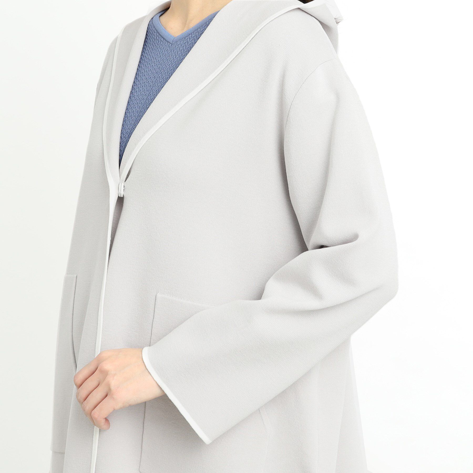 Reflect「【軽羽織りに◎】フーデッドニットカーディガン」|カーディガン|