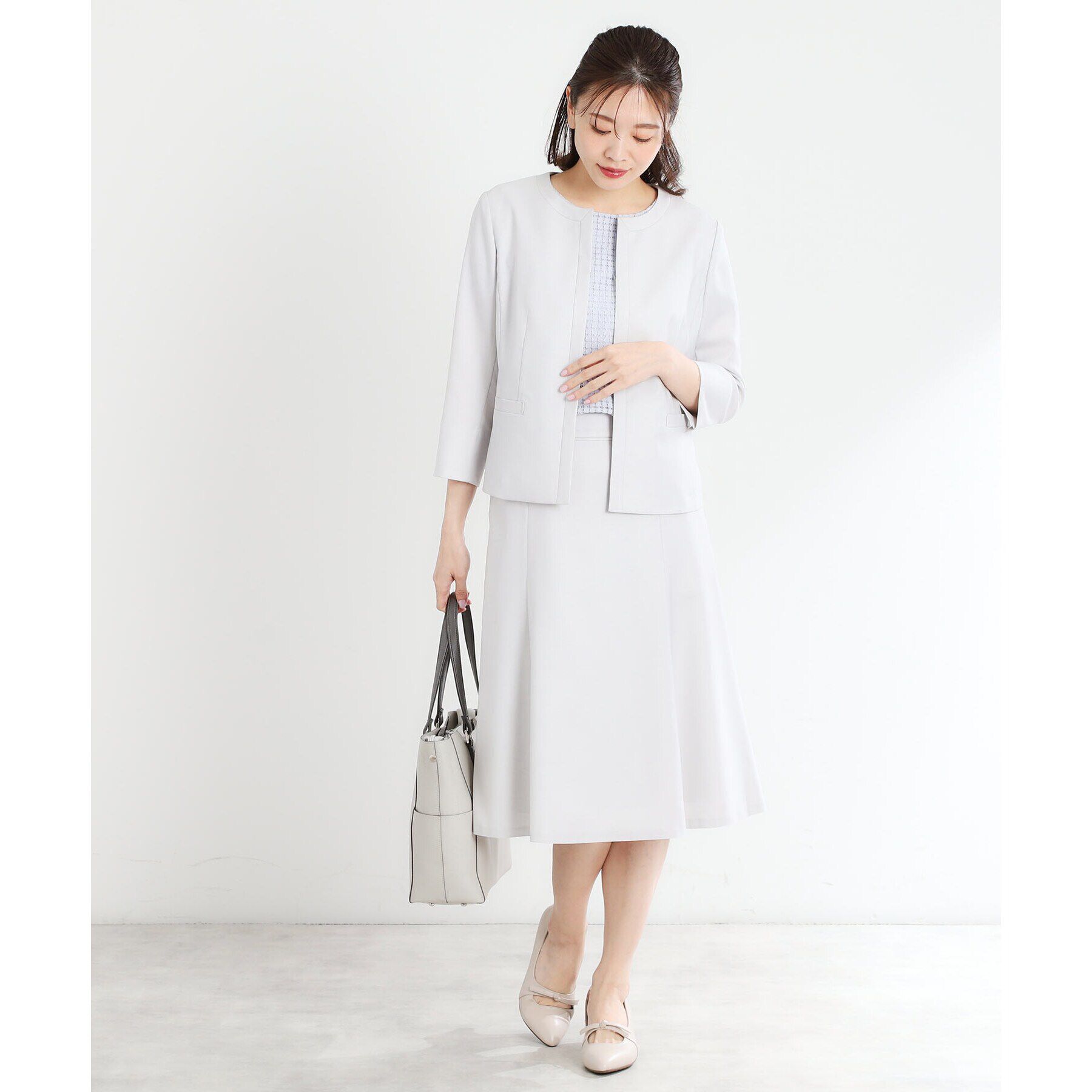 Reflect「【夏SALE／UVカット／接触冷感／洗える／セットアップ可】ドライタッチジャケット」|ノーカラージャケット|