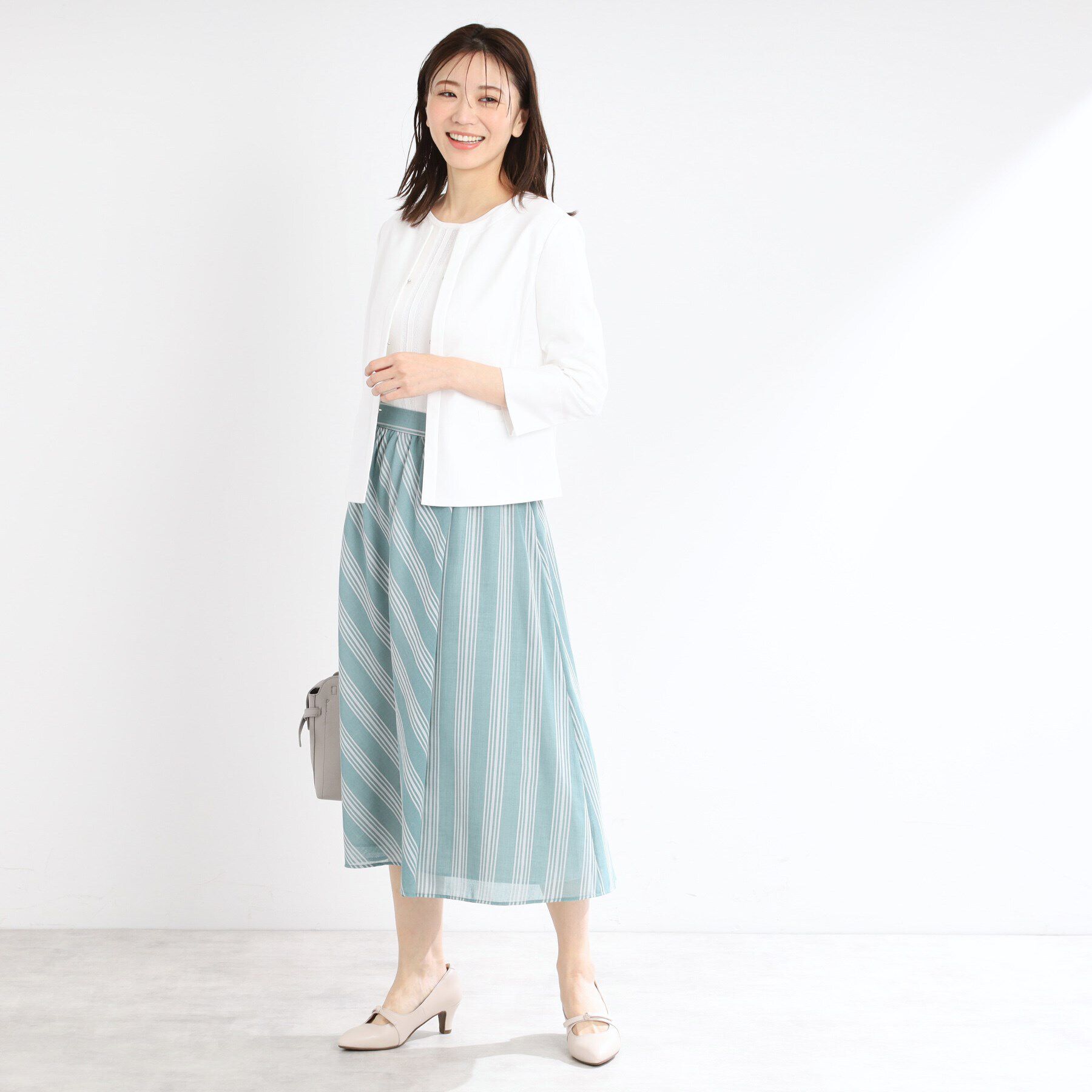 Reflect「【夏SALE／UVカット／接触冷感／洗える／セットアップ可】ドライタッチジャケット」|ノーカラージャケット|