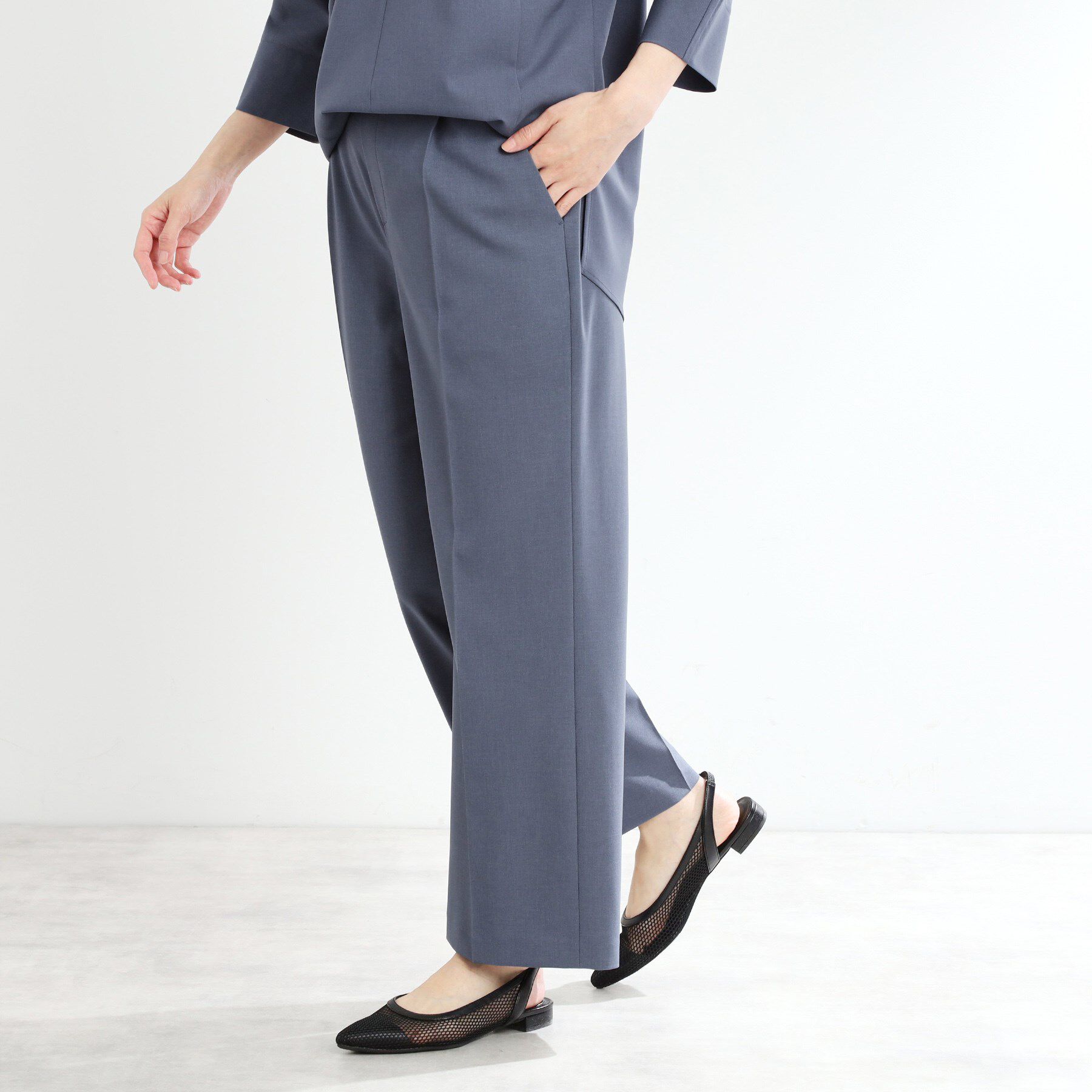 Reflect「【マシンウォッシュ可／セットアップ可能】ストレートシルエットパンツ」|その他|