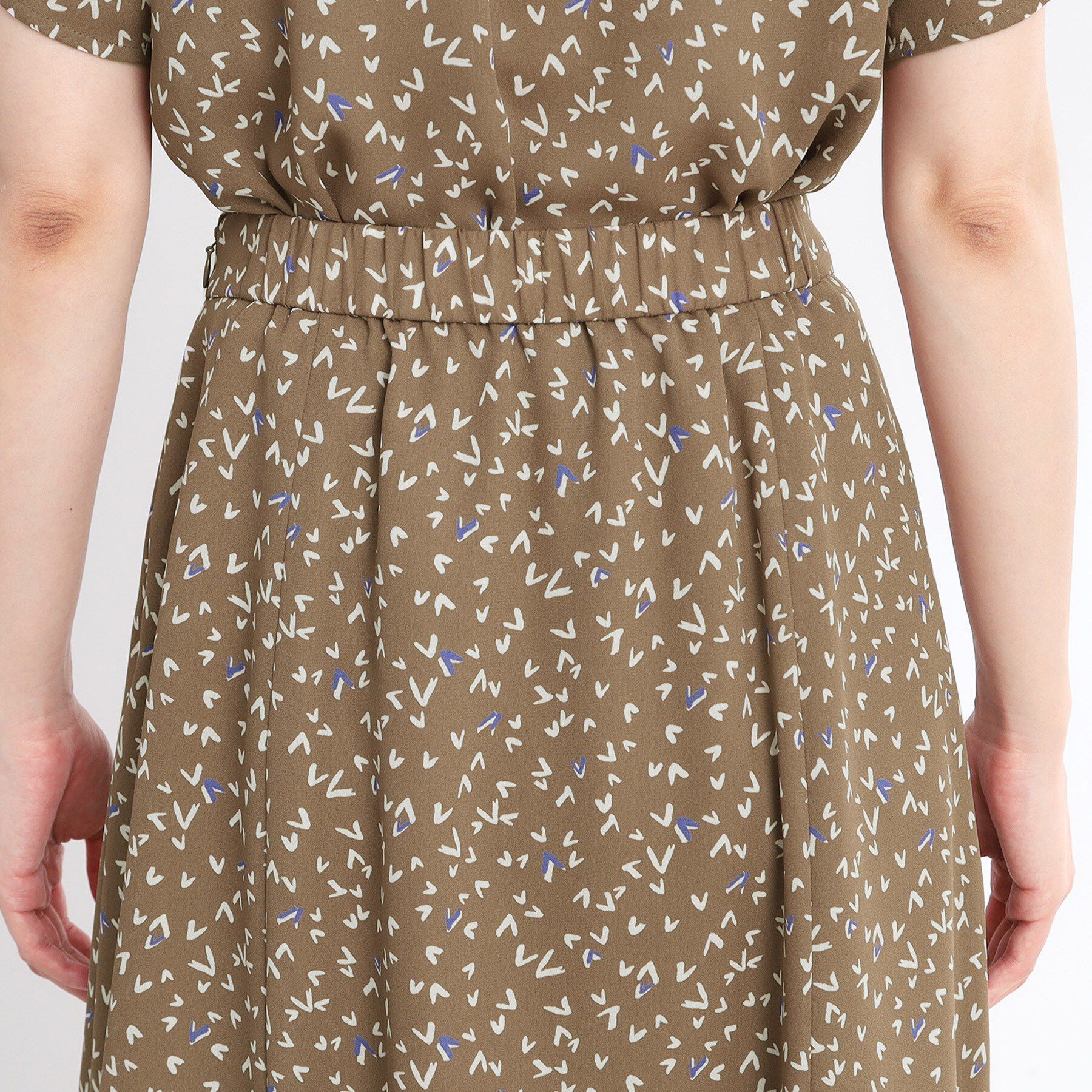 Reflect「【マシンウォッシュ可／セットアップ可】Aラインプリントスカート」|スカート|