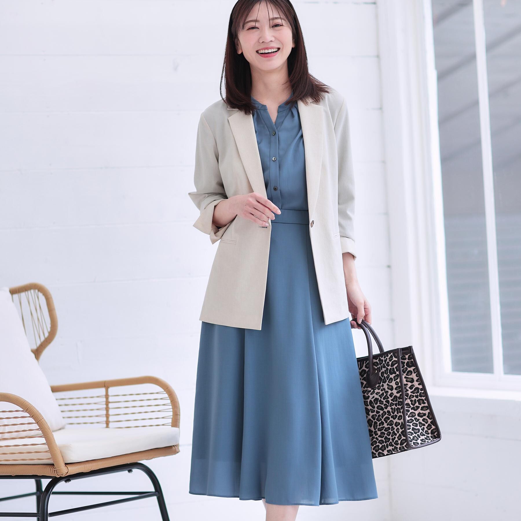 Reflect「【マシンウォッシュ可／セットアップ可】スリーブディティールブラウス」|シャツ・ブラウス|