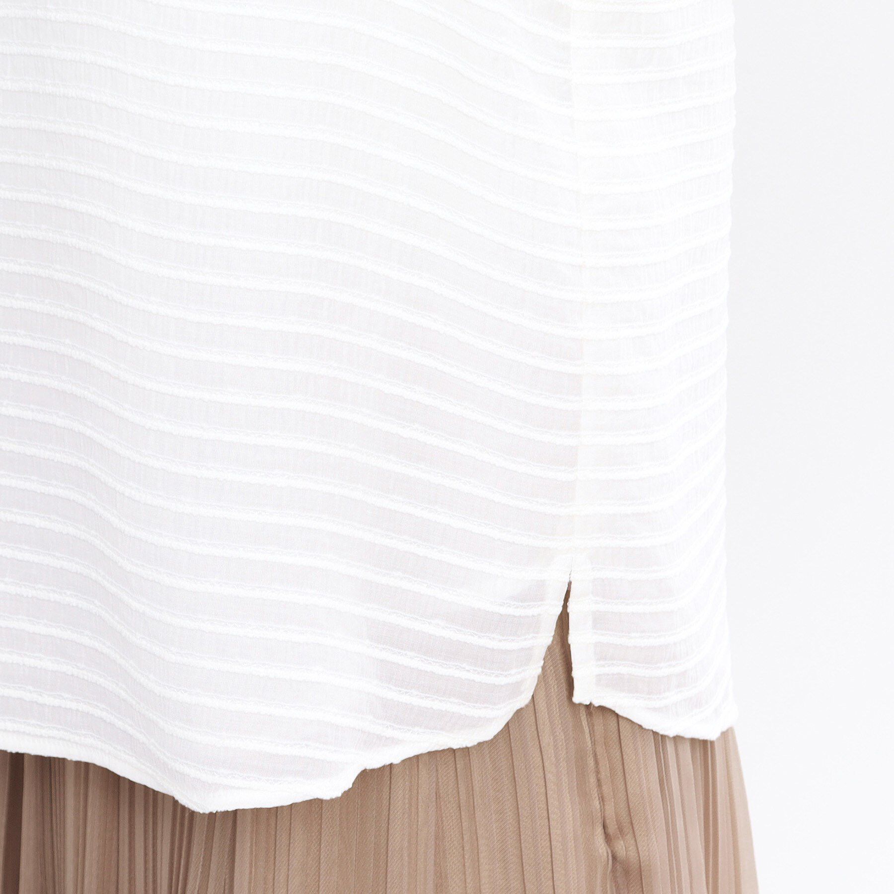 Reflect「【夏SALE／手洗い可】トゥインクルボーダーブラウス」|シャツ・ブラウス|