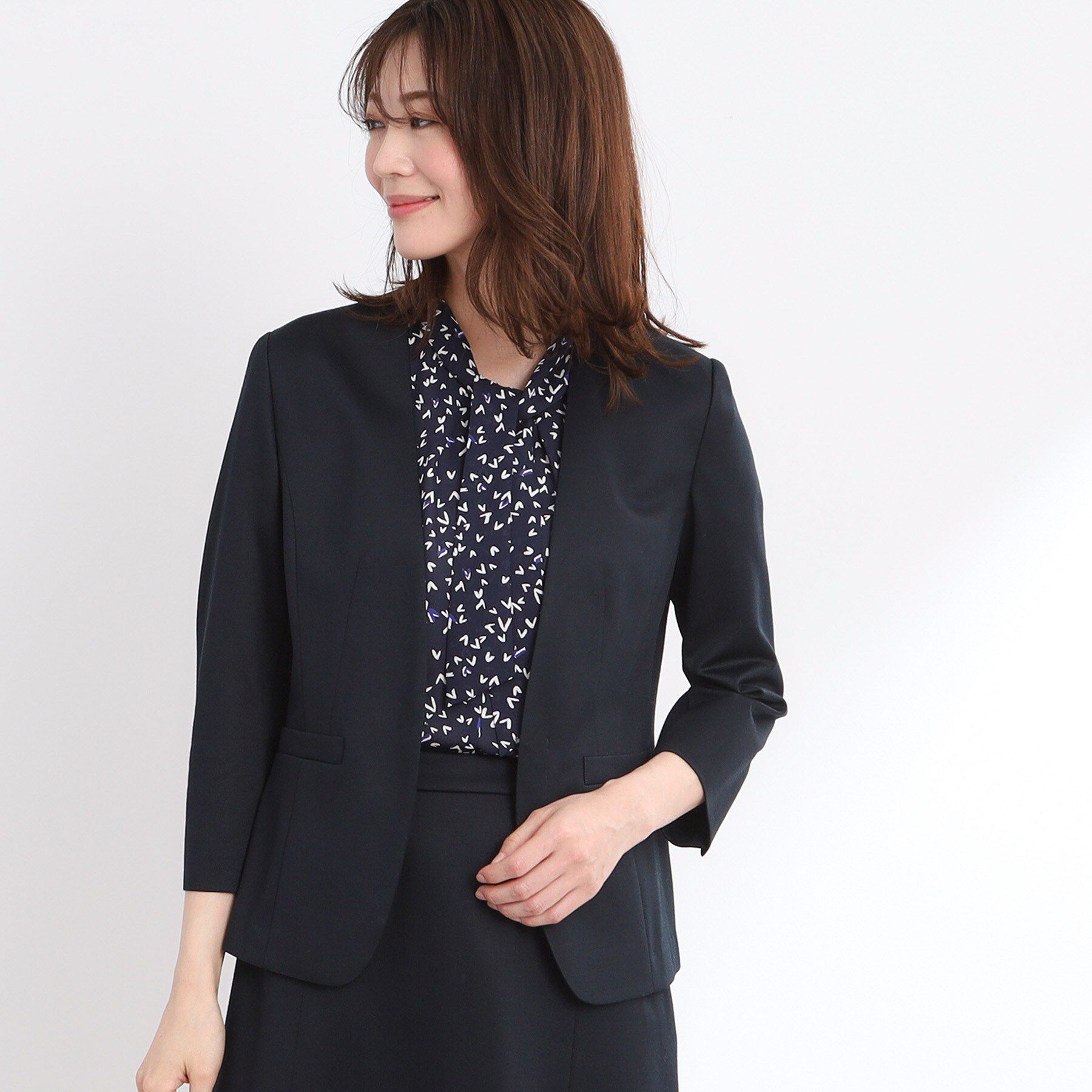 Reflect「【匠シリーズ／洗える】匠ジャケット／ノーカラー」|ノーカラージャケット|