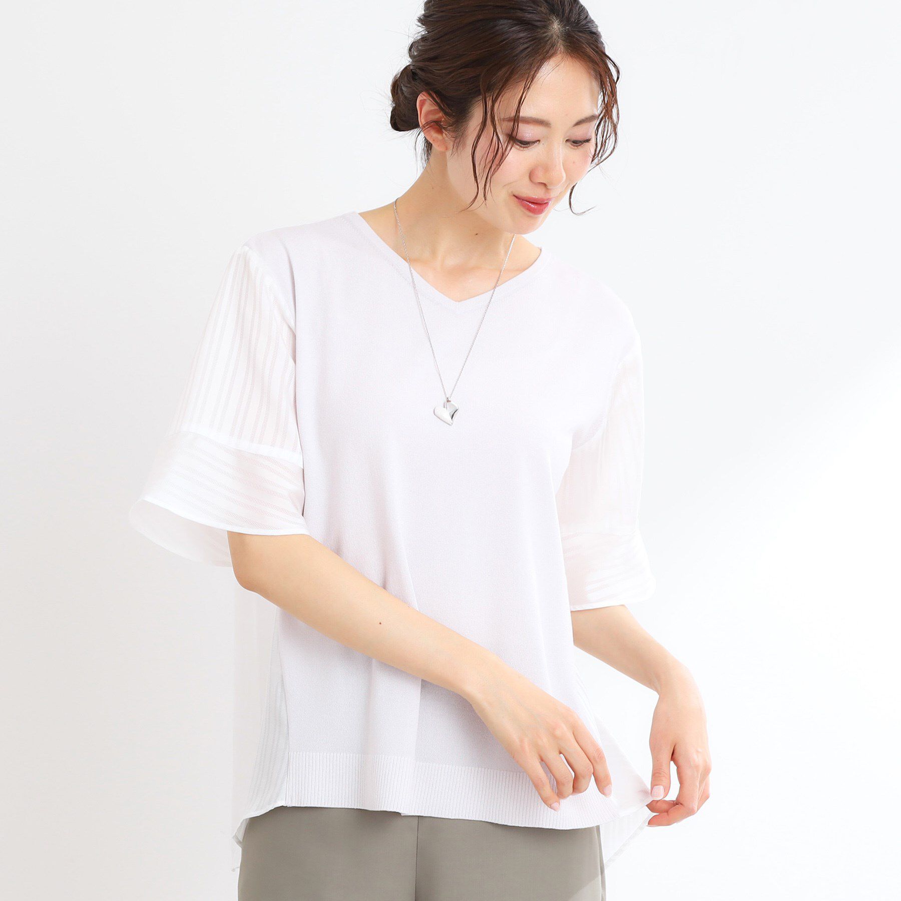 Reflect「バイカラードッキングニット」|ニット・セーター|