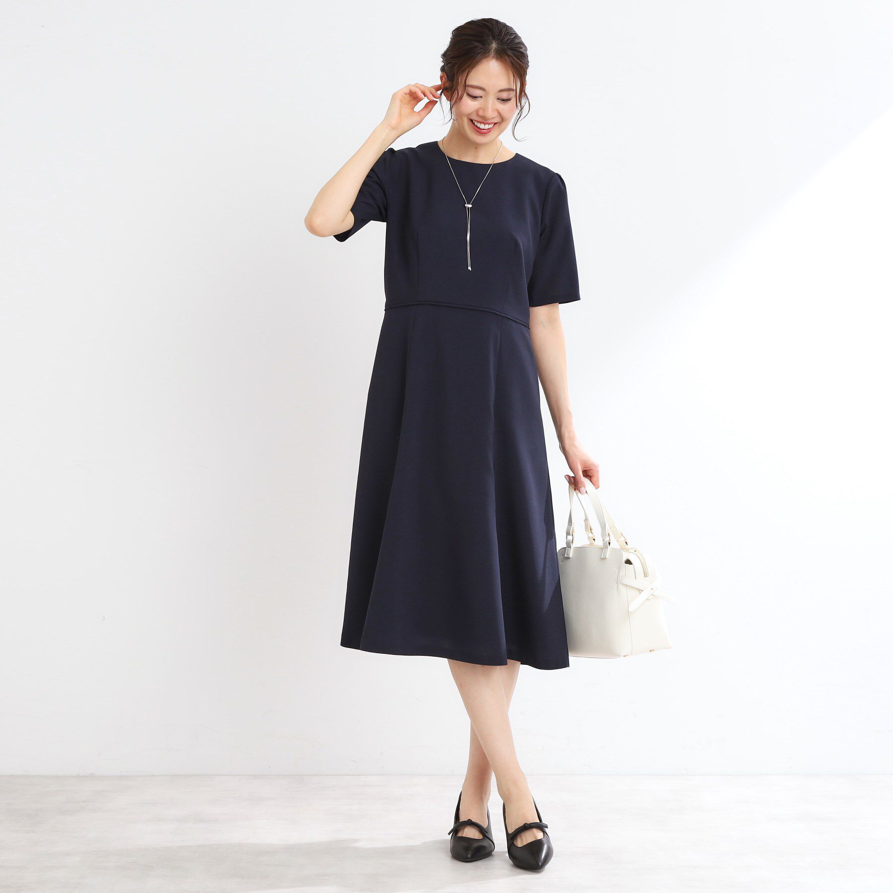 Reflect「【洗える／オケージョンに／セットアップ可】ベーシックワンピース」|ワンピース|