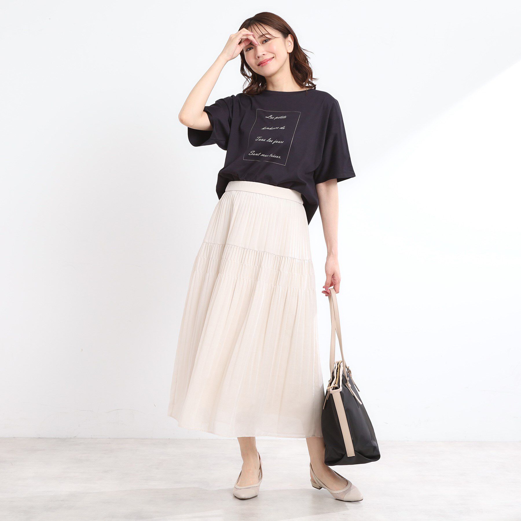 Reflect「【UVカット／接触冷感／マシンウォッシュ可】ドルマンスリーブロゴTシャツ」|Tシャツ・カットソー|