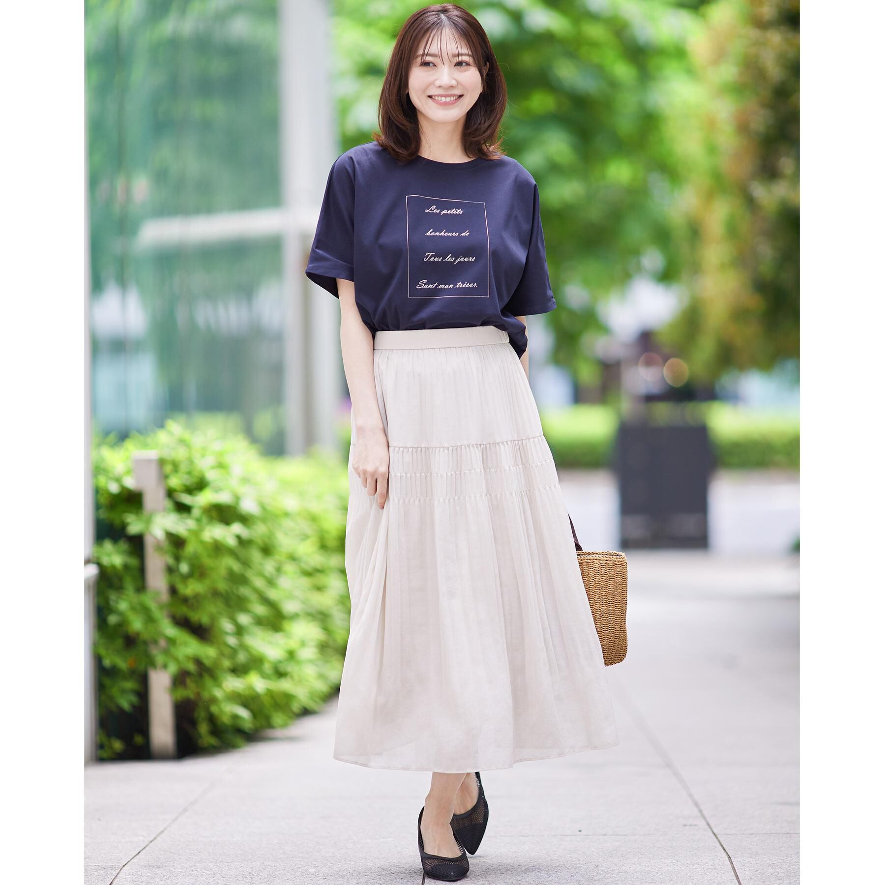 Reflect「【UVカット／接触冷感／マシンウォッシュ可】ドルマンスリーブロゴTシャツ」|Tシャツ・カットソー|