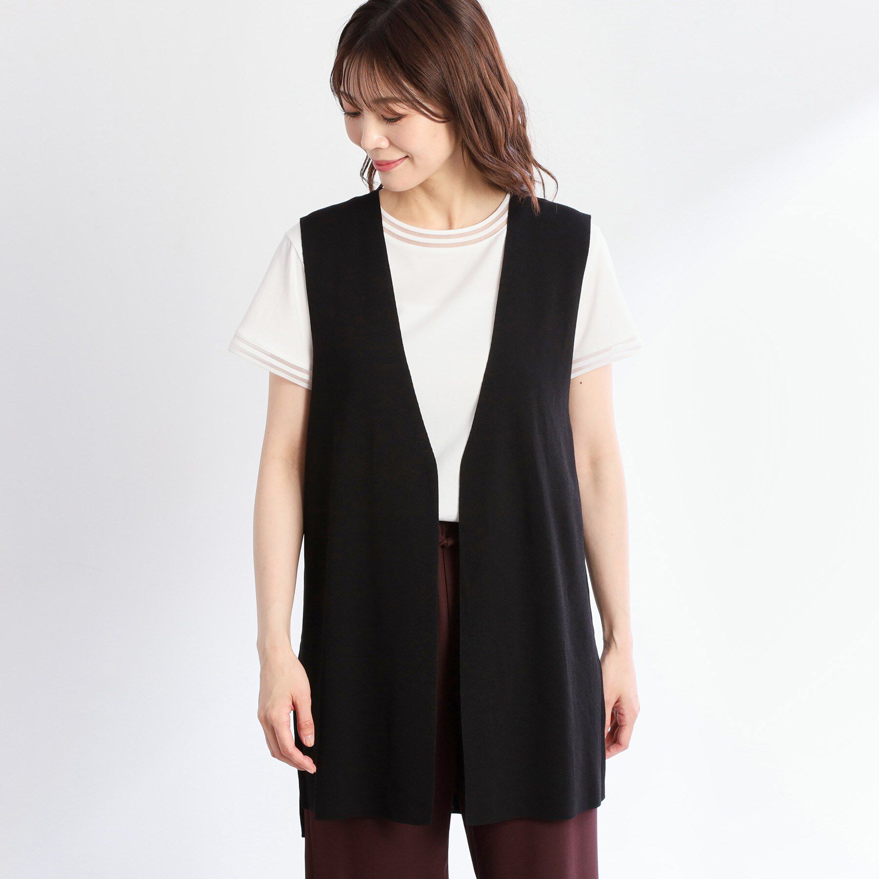 Reflect「ドライタッチニットベスト」|ベスト・ジレ|