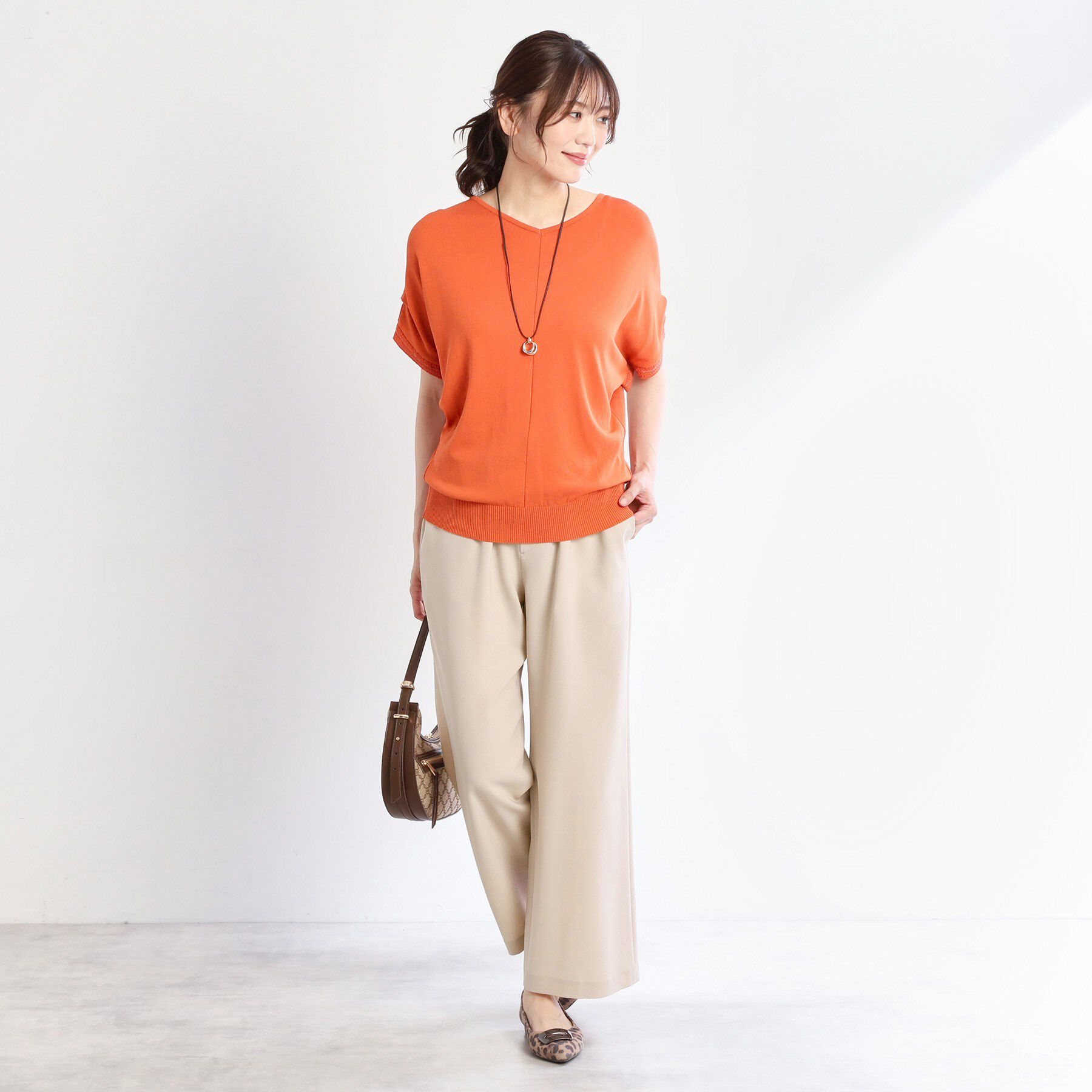 Reflect「【接触冷感／マシンウォッシュ可／ウエスト総ゴム】ワイドシルエットパンツ」|その他|