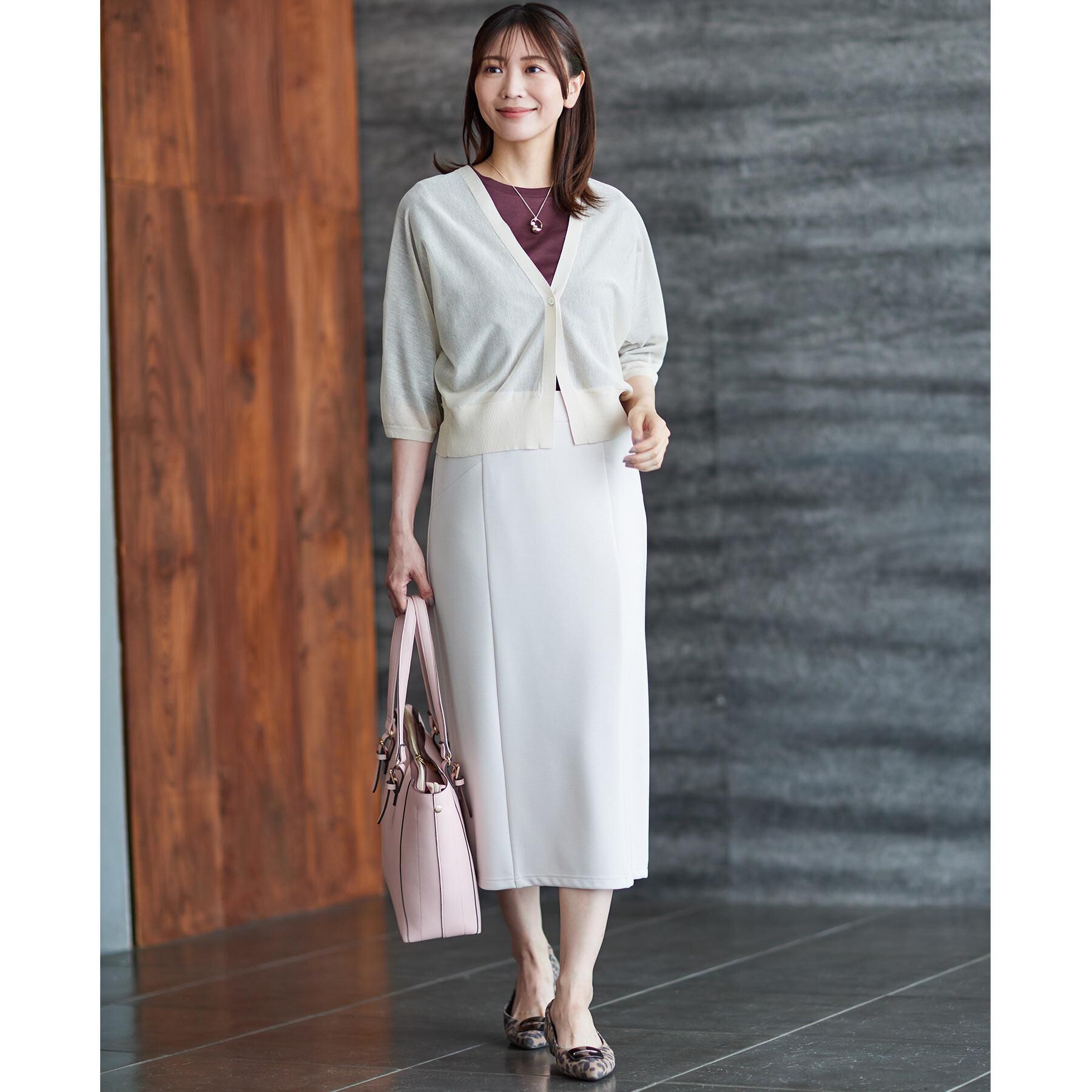 Reflect「【アウターを着てもすっきり／手洗い可／インナーにおすすめ◎】六分袖プルオーバージャージ」|Tシャツ・カットソー|