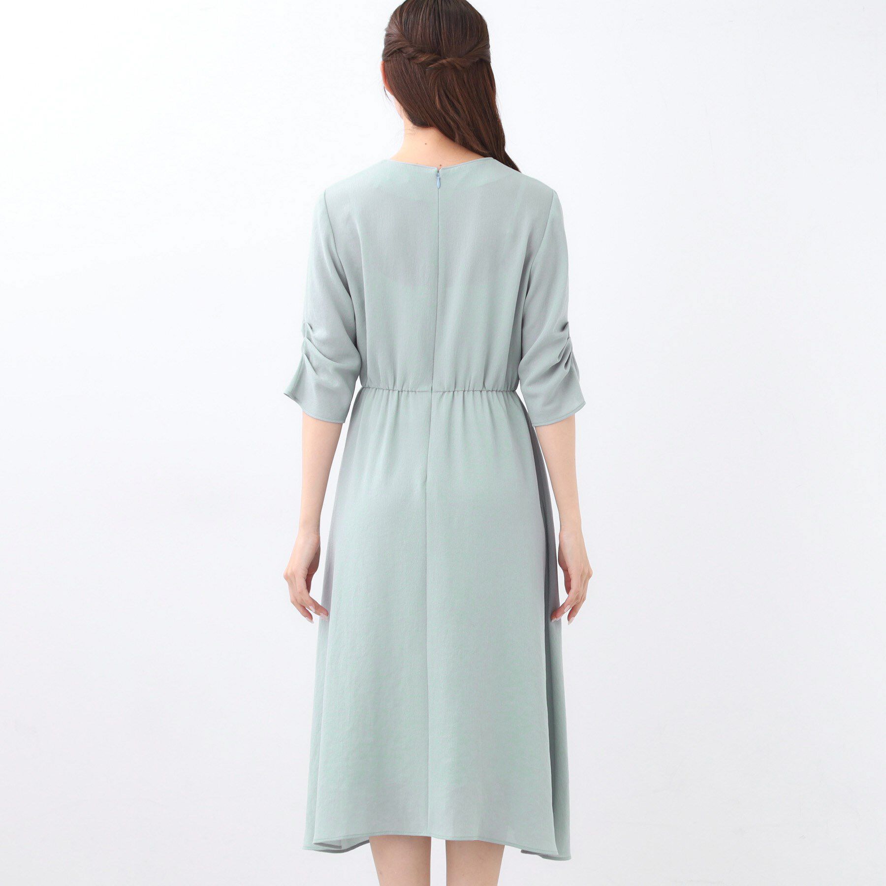 Reflect「【吸水速乾／防しわ】シルキープリーツワンピース」|ワンピース|