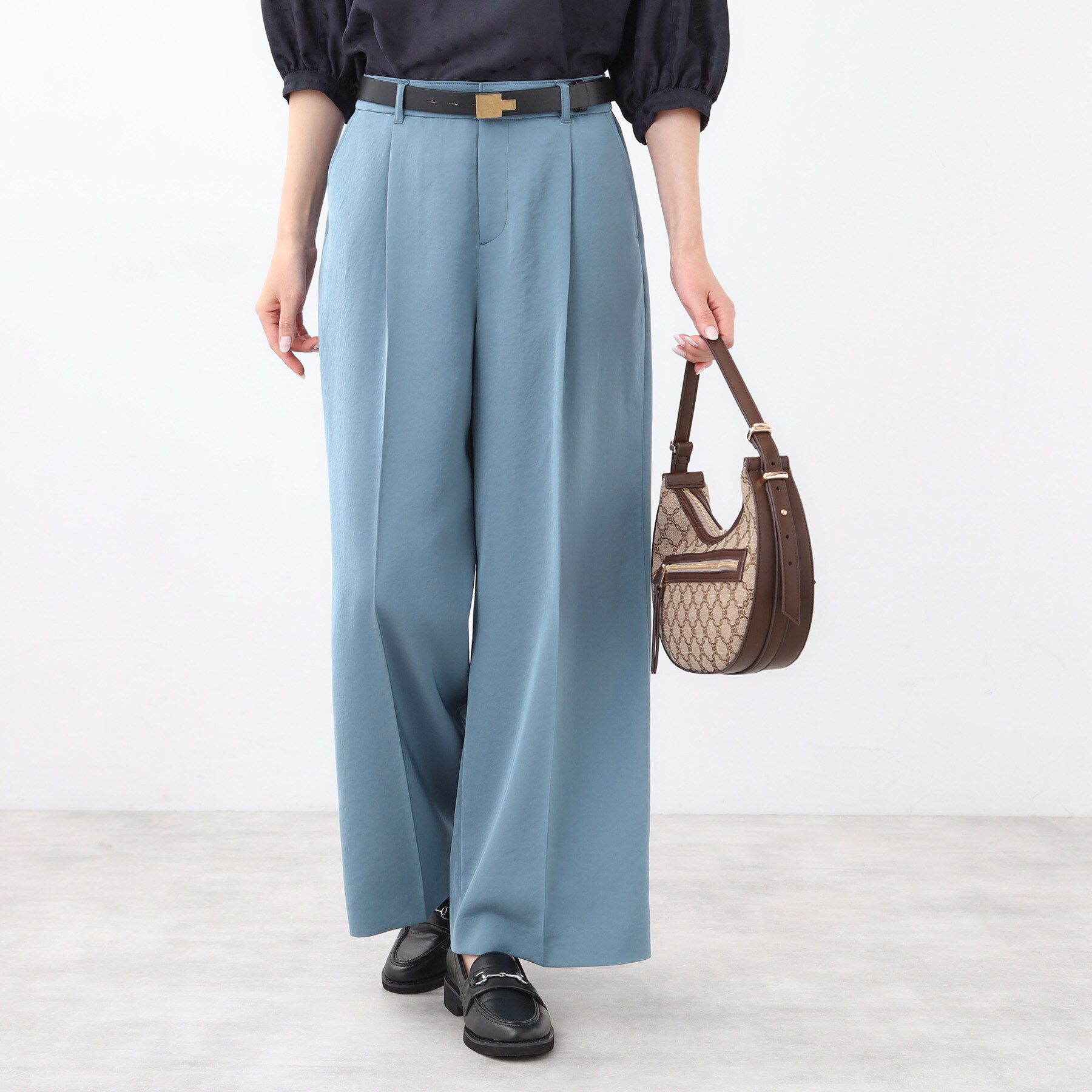 Reflect「【透けない】フルレングスワイドストレートパンツ」|その他|