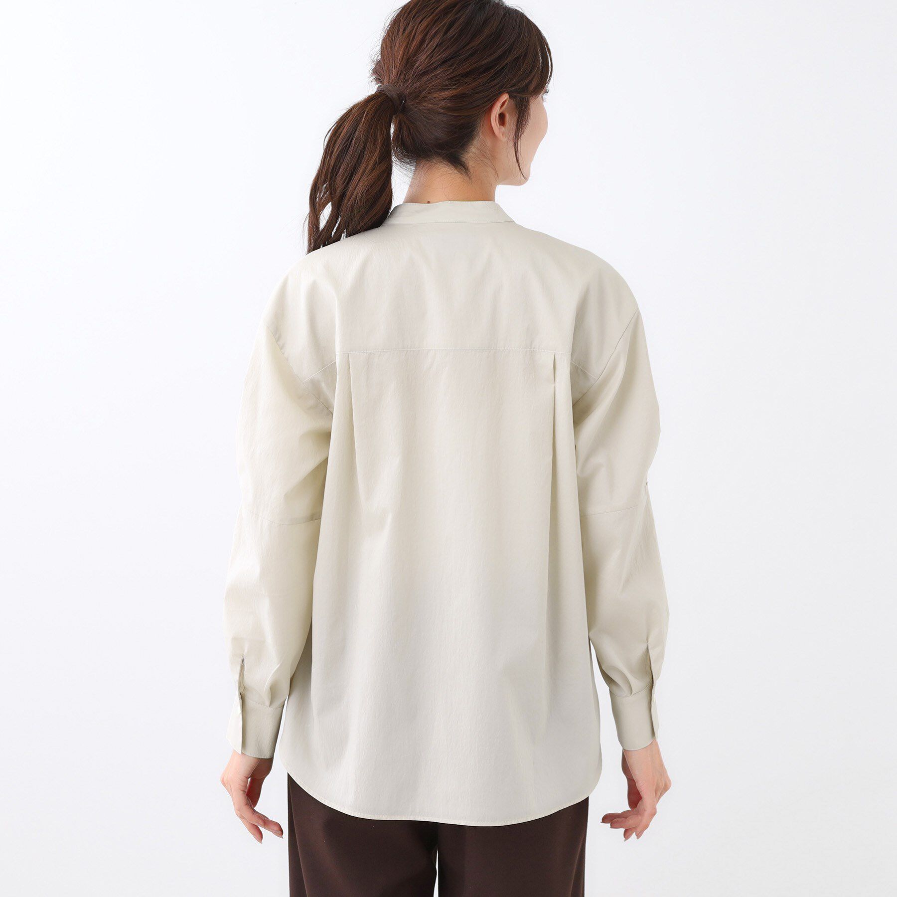Reflect「【さらっと一枚で決まる／重ね着にもおすすめ◎】タックスリーブシャツブラウス」|シャツ・ブラウス|