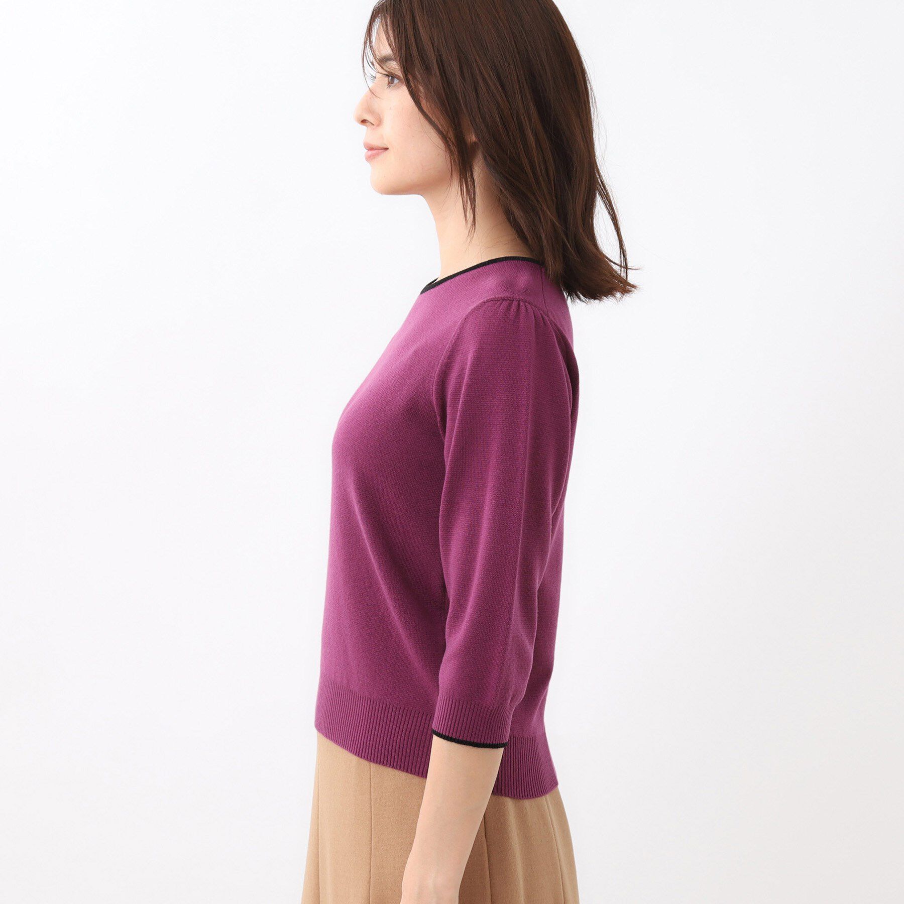 Reflect「【秋映え／単品使い◎／すっきり見え】ブローチ付きニットアンサンブル」|その他|