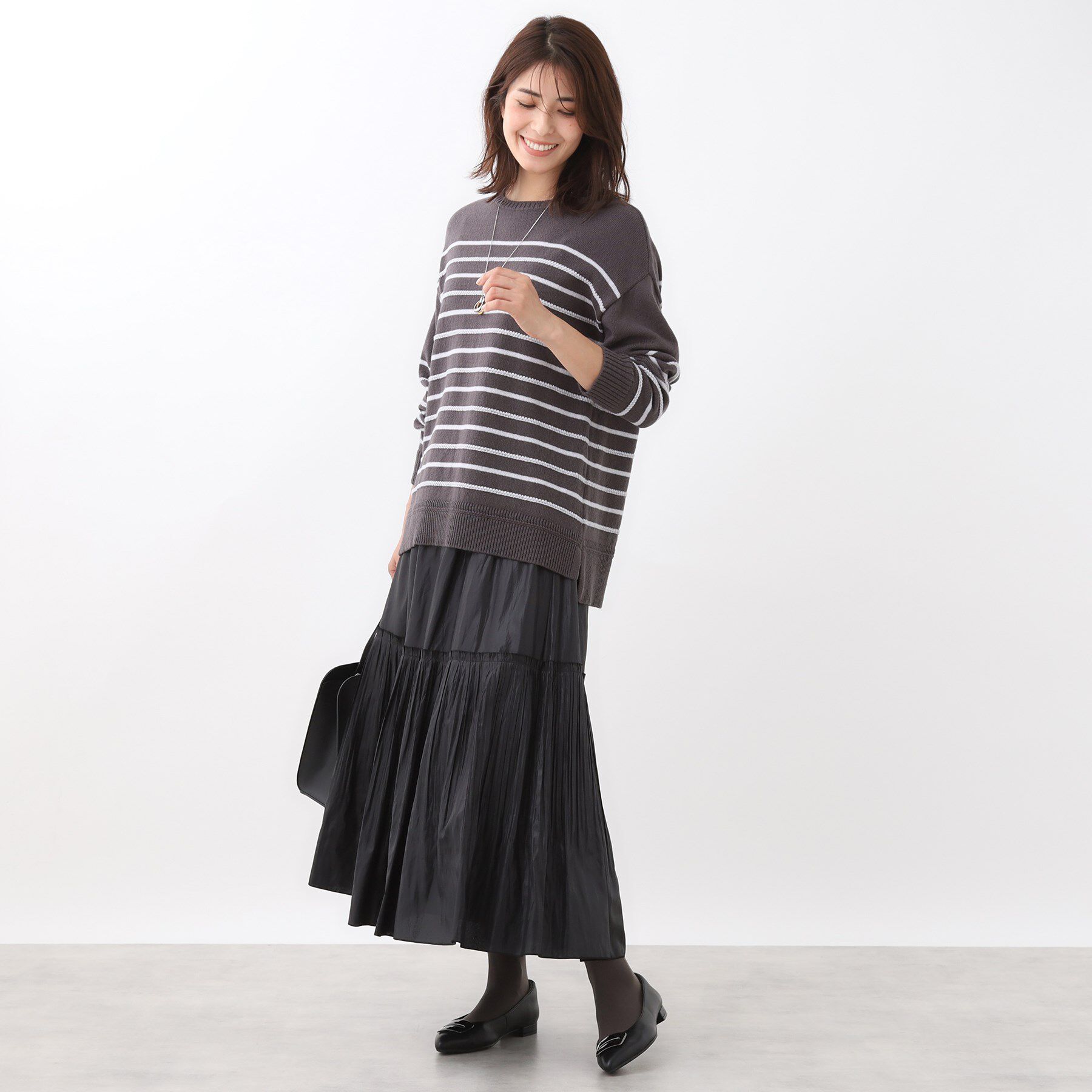 Reflect「【腰周りすっきり◎】プリーツギャザースカート」|スカート|