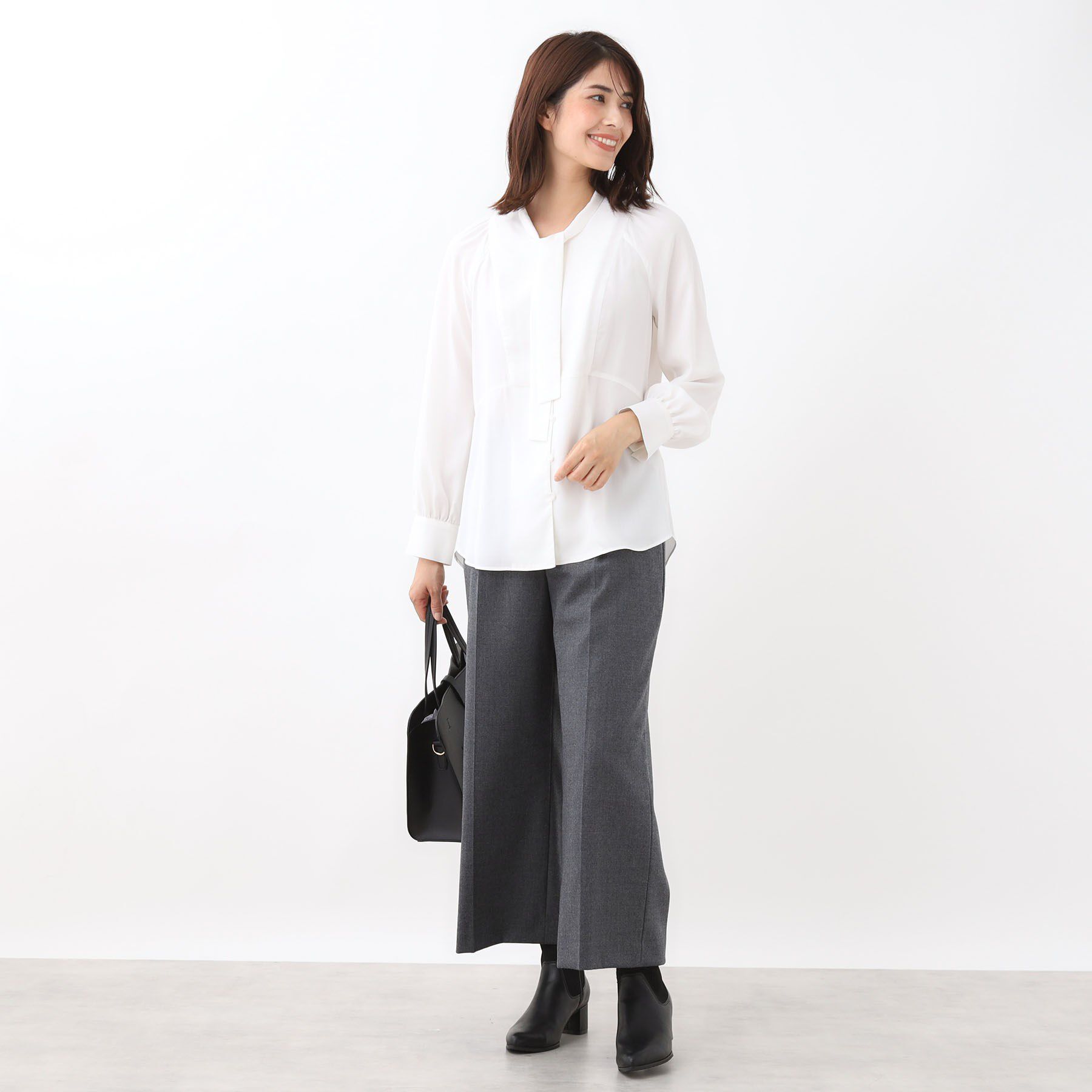 Reflect「【レイヤードに◎】ボウタイブラウス」|シャツ・ブラウス|