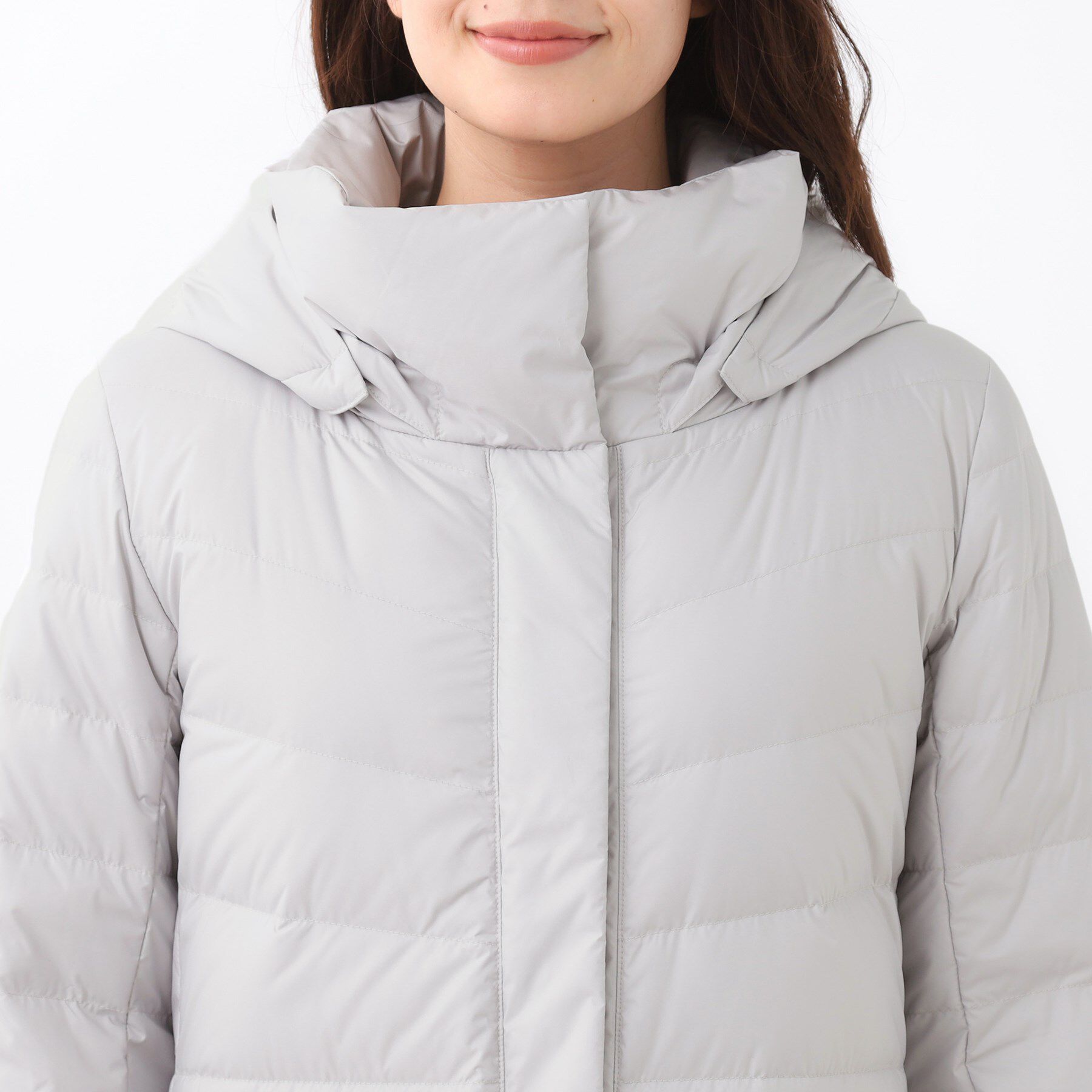 Reflect「【定番人気／ウエスト調整可】フーデッドロングダウンコート」|ダウン|