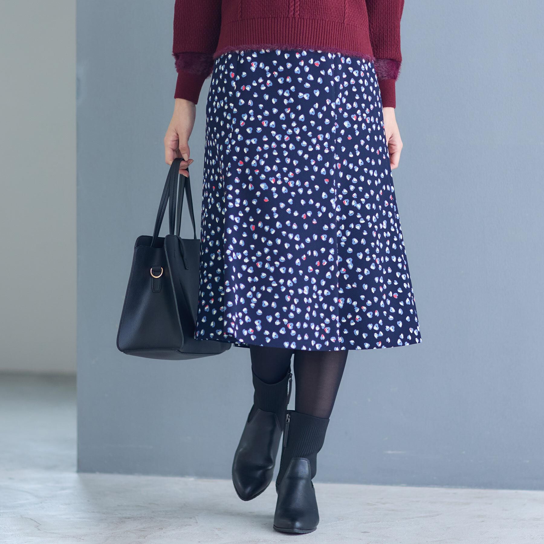 Reflect「ソフトフレアプリントスカート」|スカート|