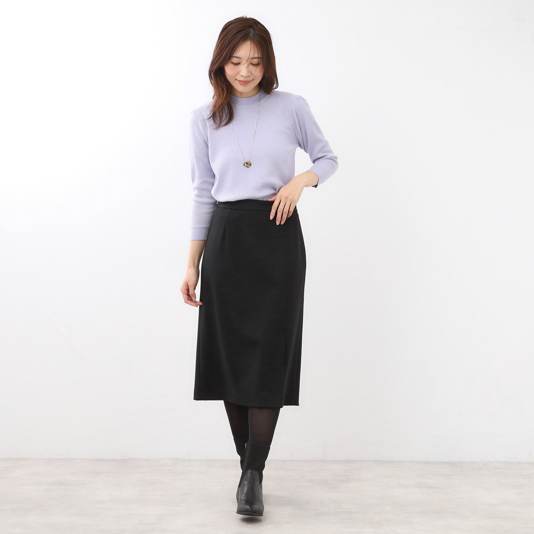 Reflect「【すっきりシルエット／通勤におすすめ◎】キレイめジャージタイトスカート」|スカート|