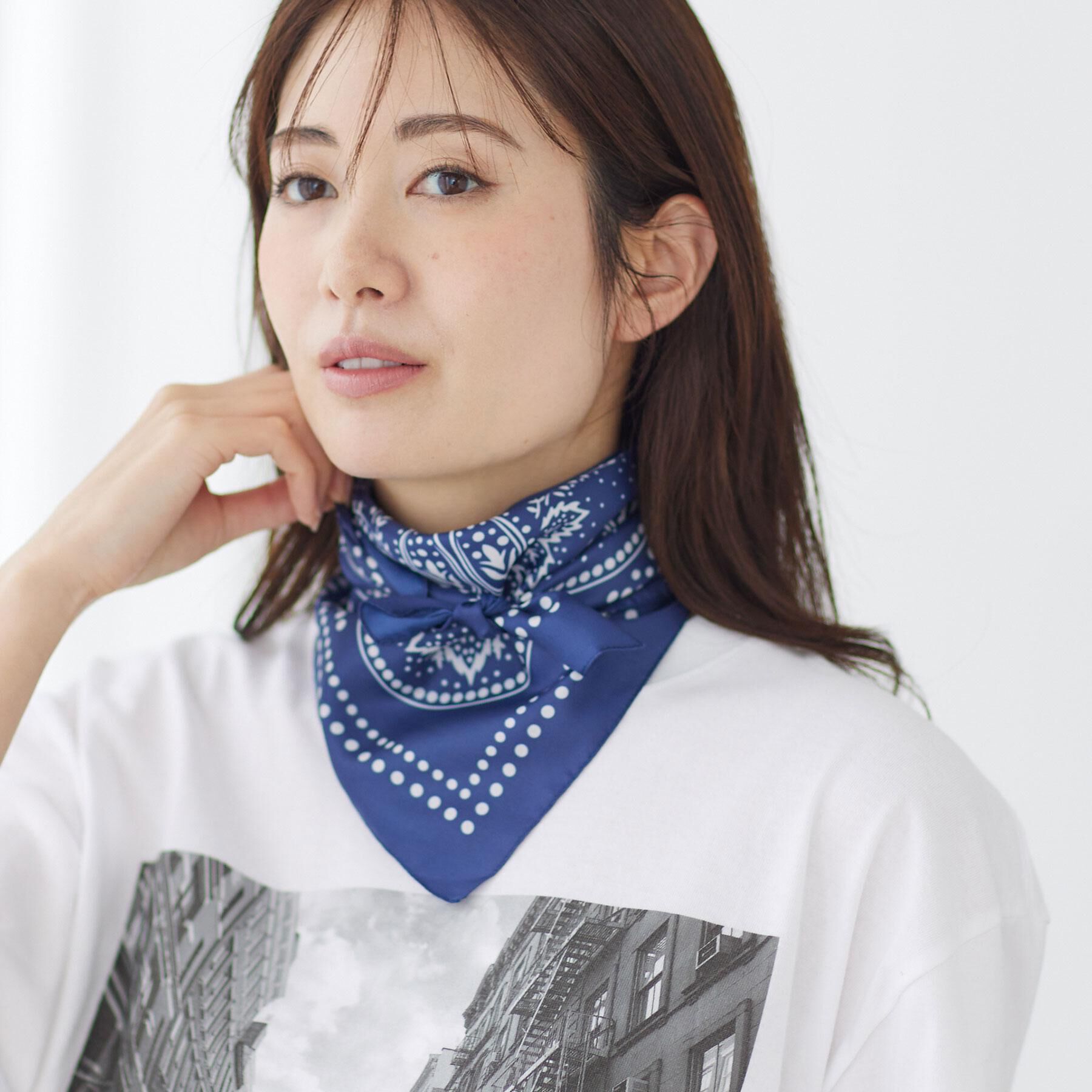 Reflect「ペイズリーバンダナ柄スカーフ」|ストール|