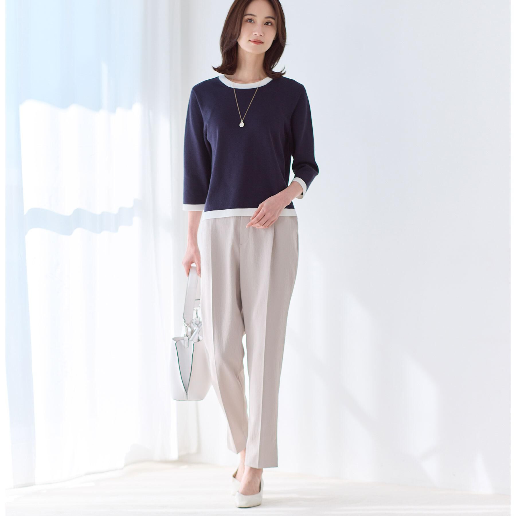 Reflect「【アンサンブル可】バイカラーニット」|ニット・セーター|