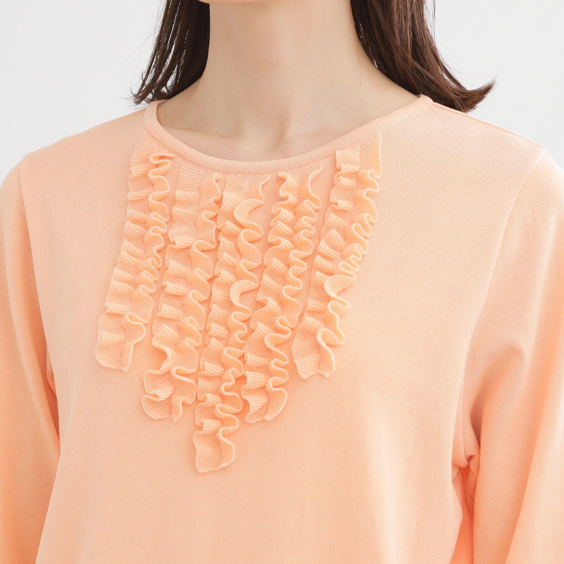 Reflect「フロントフリルデザインニット」|ニット・セーター|