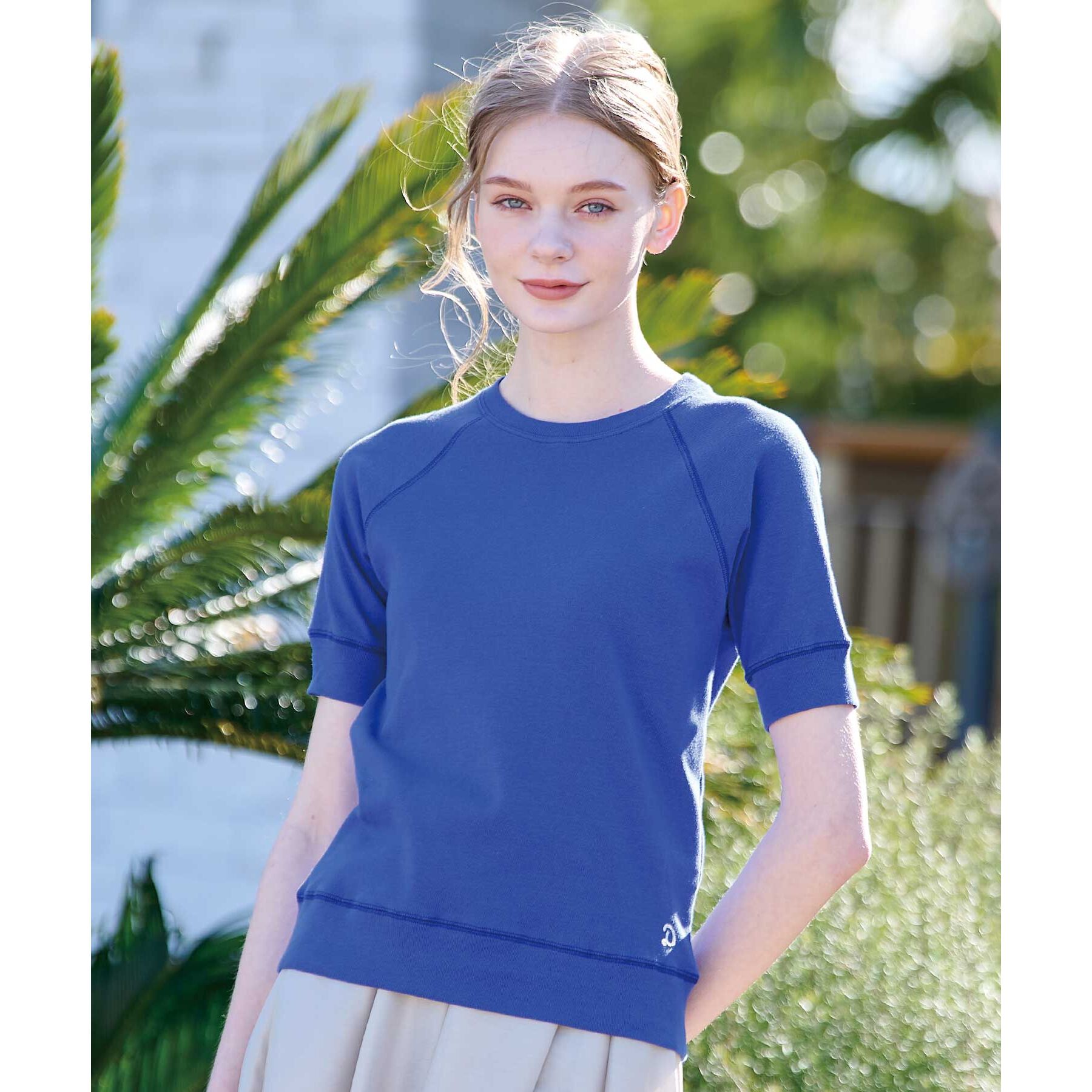 DRESSTERIOR「ラグランハーフスリーブプルオーバー」|Tシャツ・カットソー|