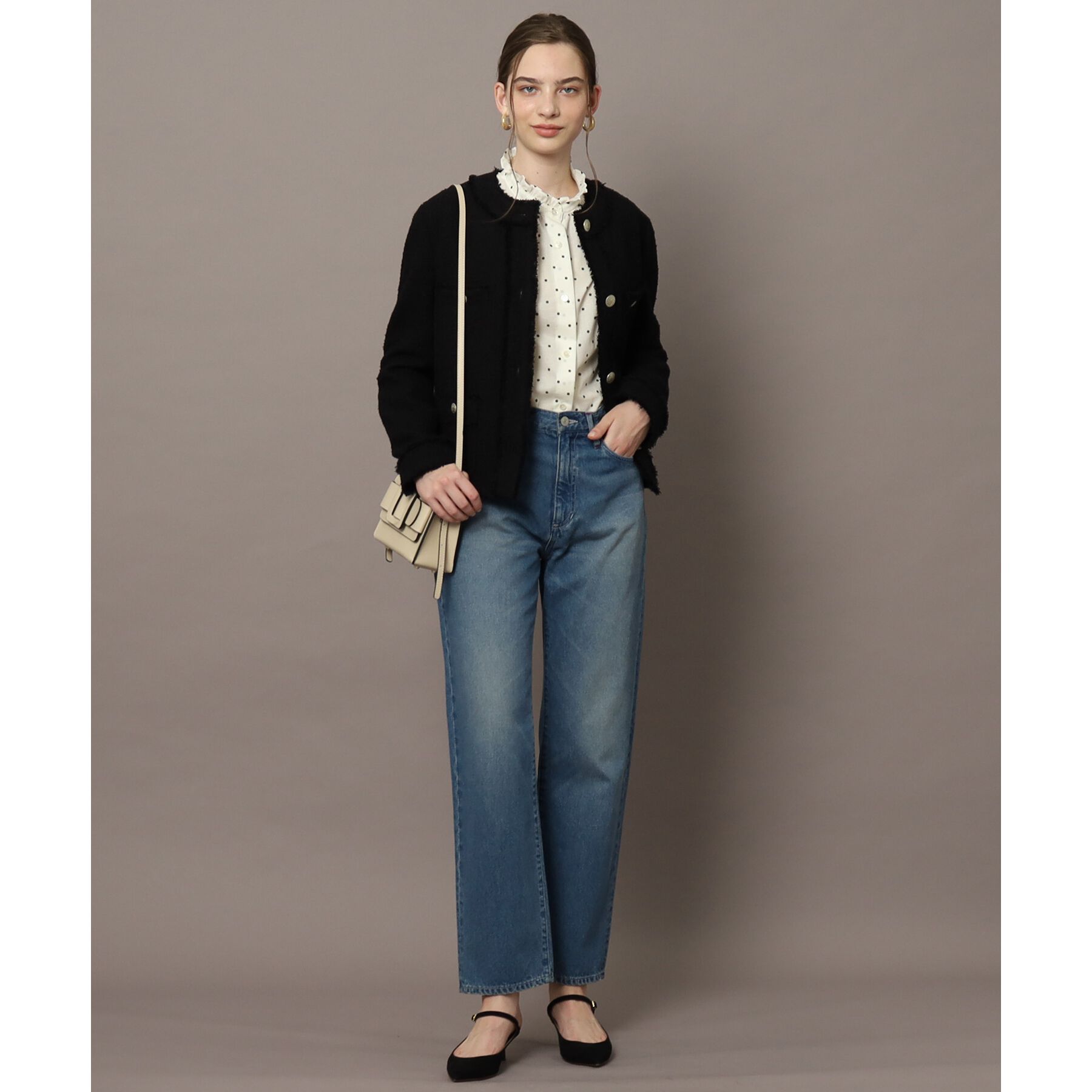 DRESSTERIOR「【洗える】テーパードコンフォートデニム」|デニム|