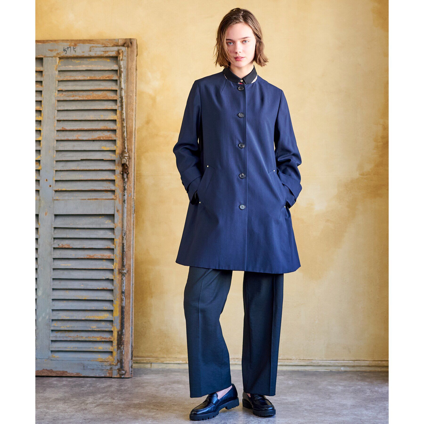 DRESSTERIOR「【セレモニー対応】ノーカラーコート」|ノーカラーコート|