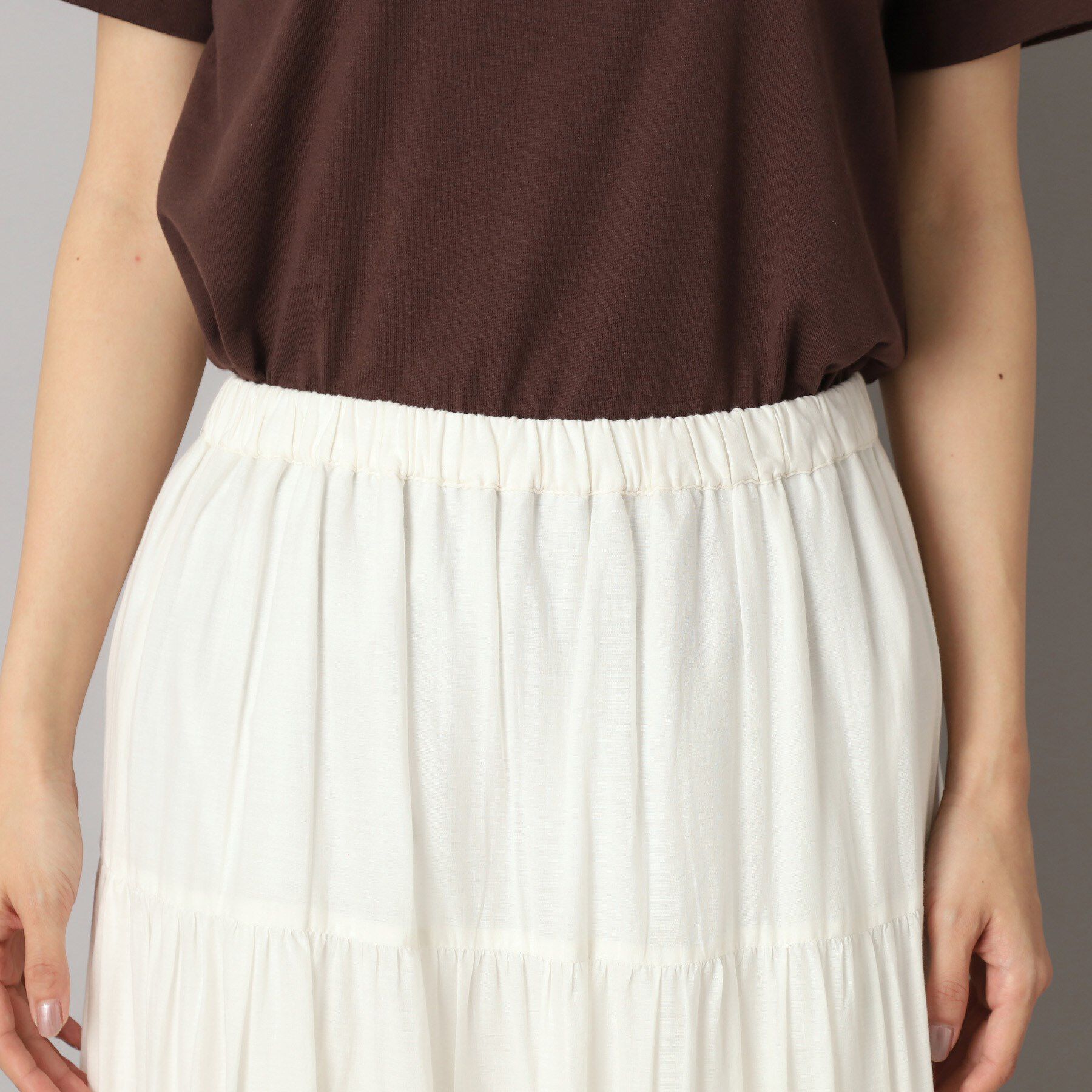 DRESSTERIOR「洗える/コットンボイルティアードスカート」|スカート|