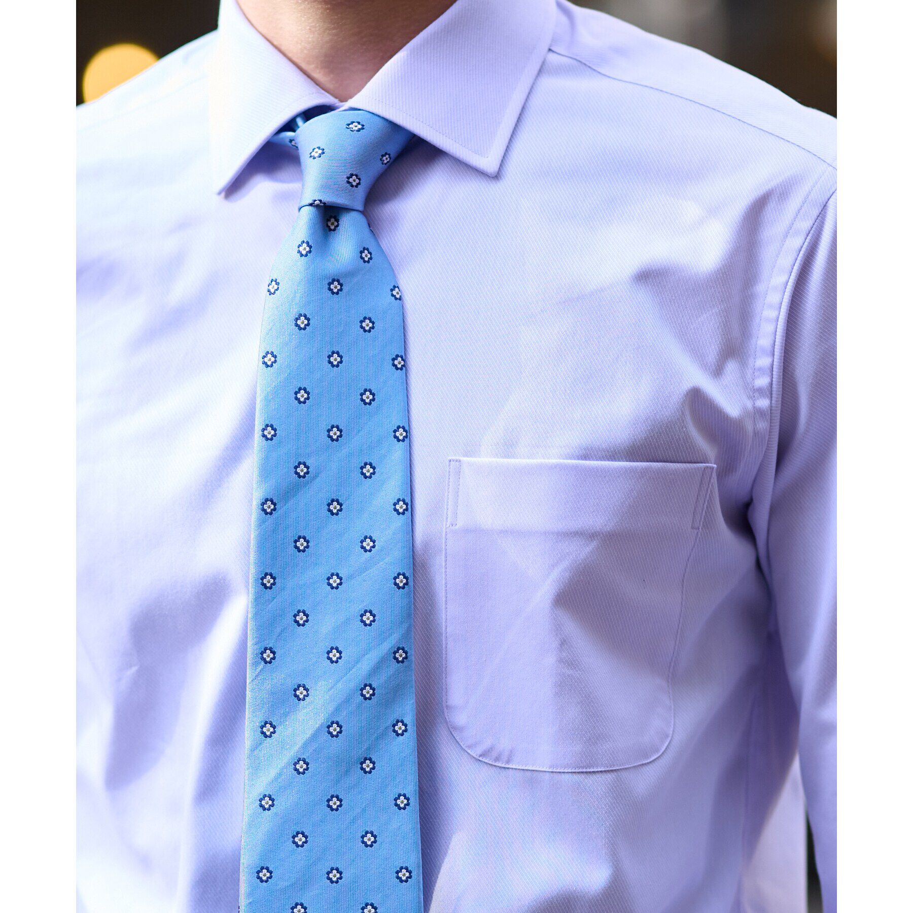 DRESSTERIOR「ドビーツイル パープルドレスシャツ」|シャツ・ブラウス|