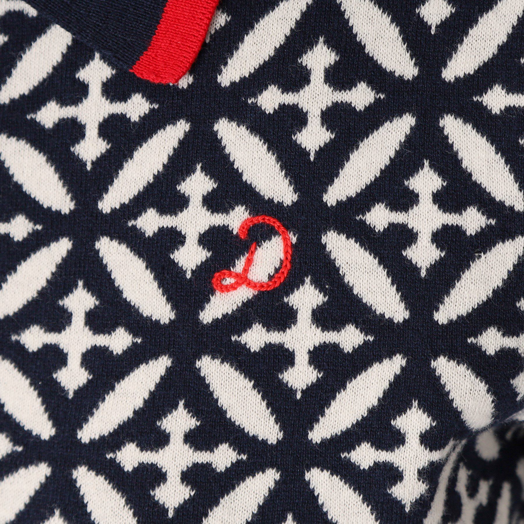 DRESSTERIOR「オーバーラップサークルジャカードポロニット」|ニット・セーター|