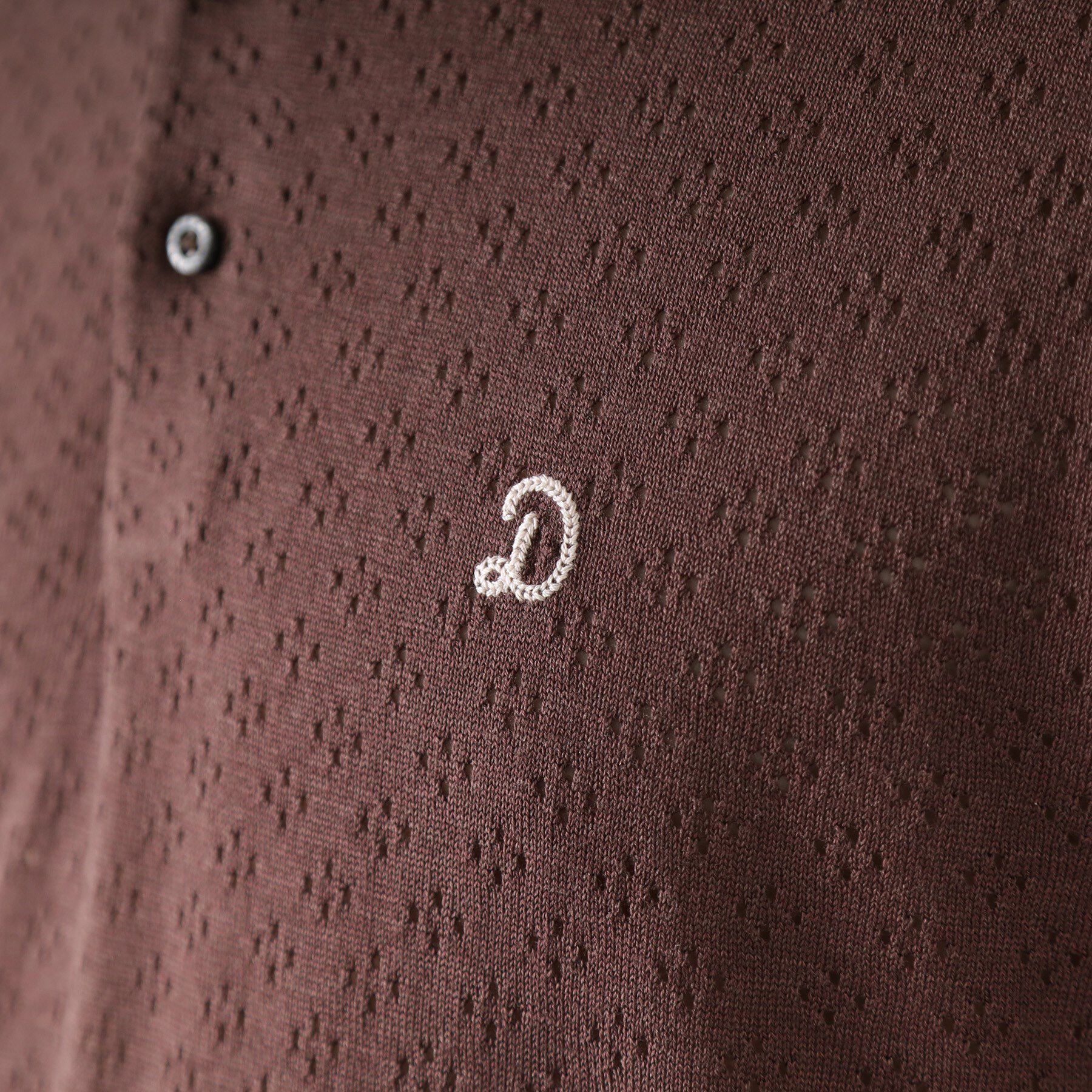 DRESSTERIOR「レースジャカード ニットポロ」|ポロシャツ|