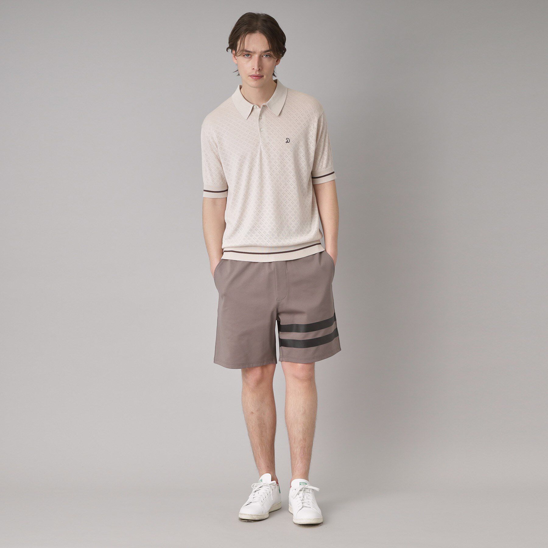 DRESSTERIOR「レースジャカード ニットポロ」|ポロシャツ|