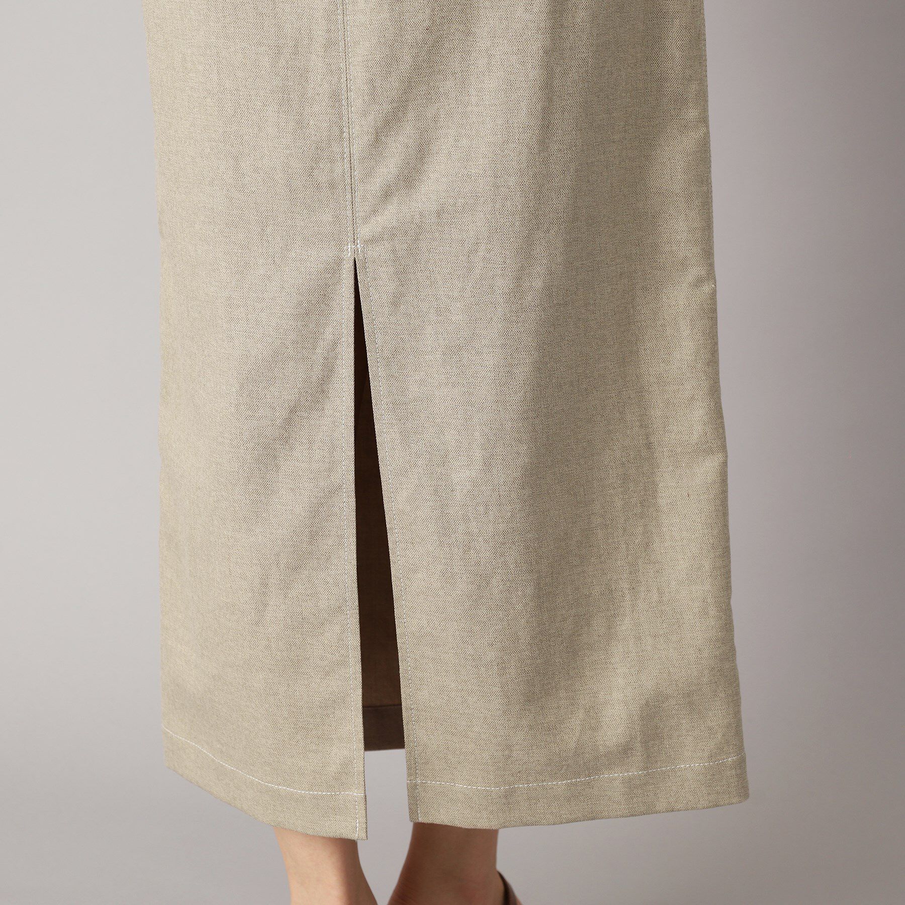 DRESSTERIOR「【洗える/後ろウエストゴム】リネンブレンドタイトスカート」|スカート|