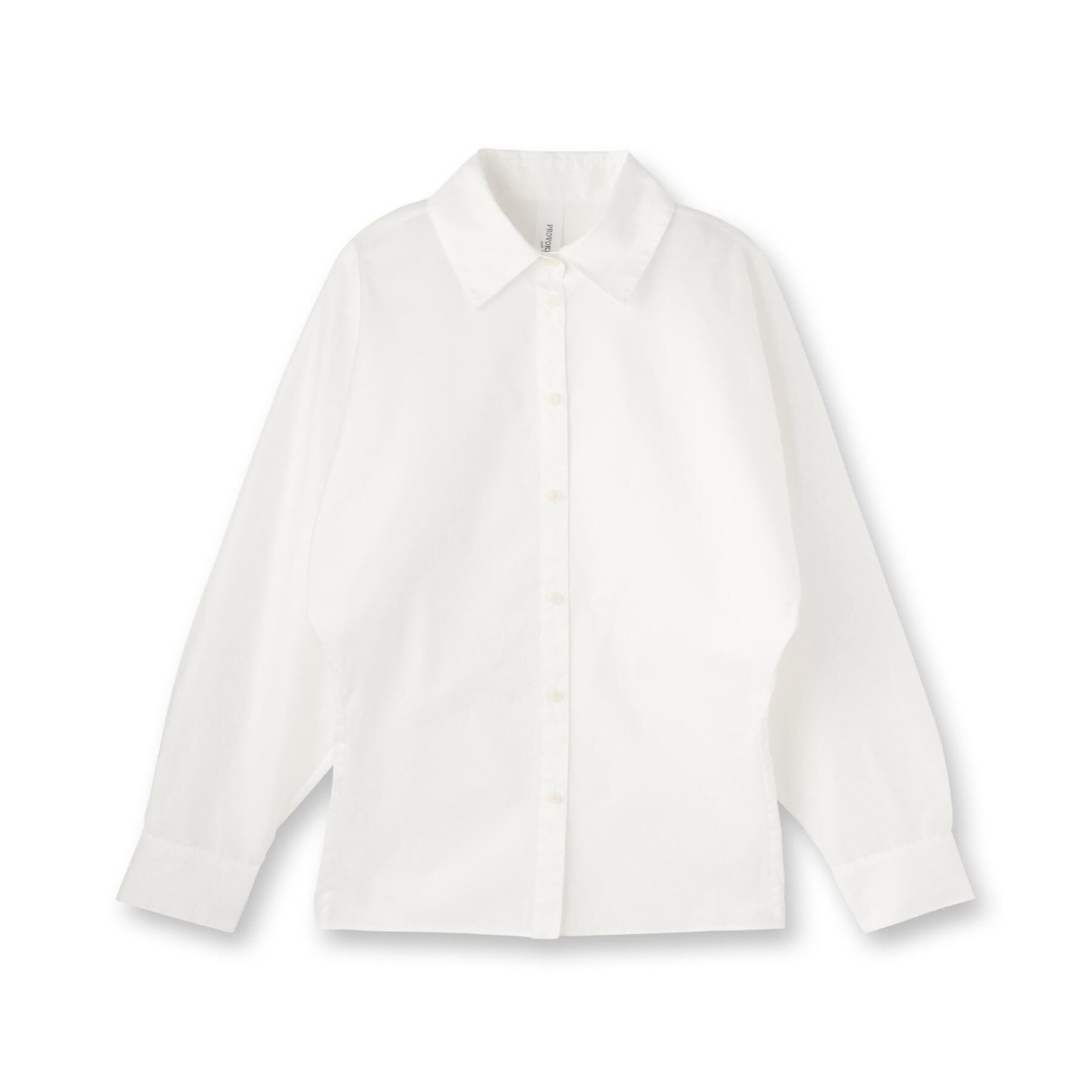 DRESSTERIOR「provoke（プロヴォーク）【別注カラーあり】ウエストシェイプシャツ」|シャツ・ブラウス|ホワイト(001)