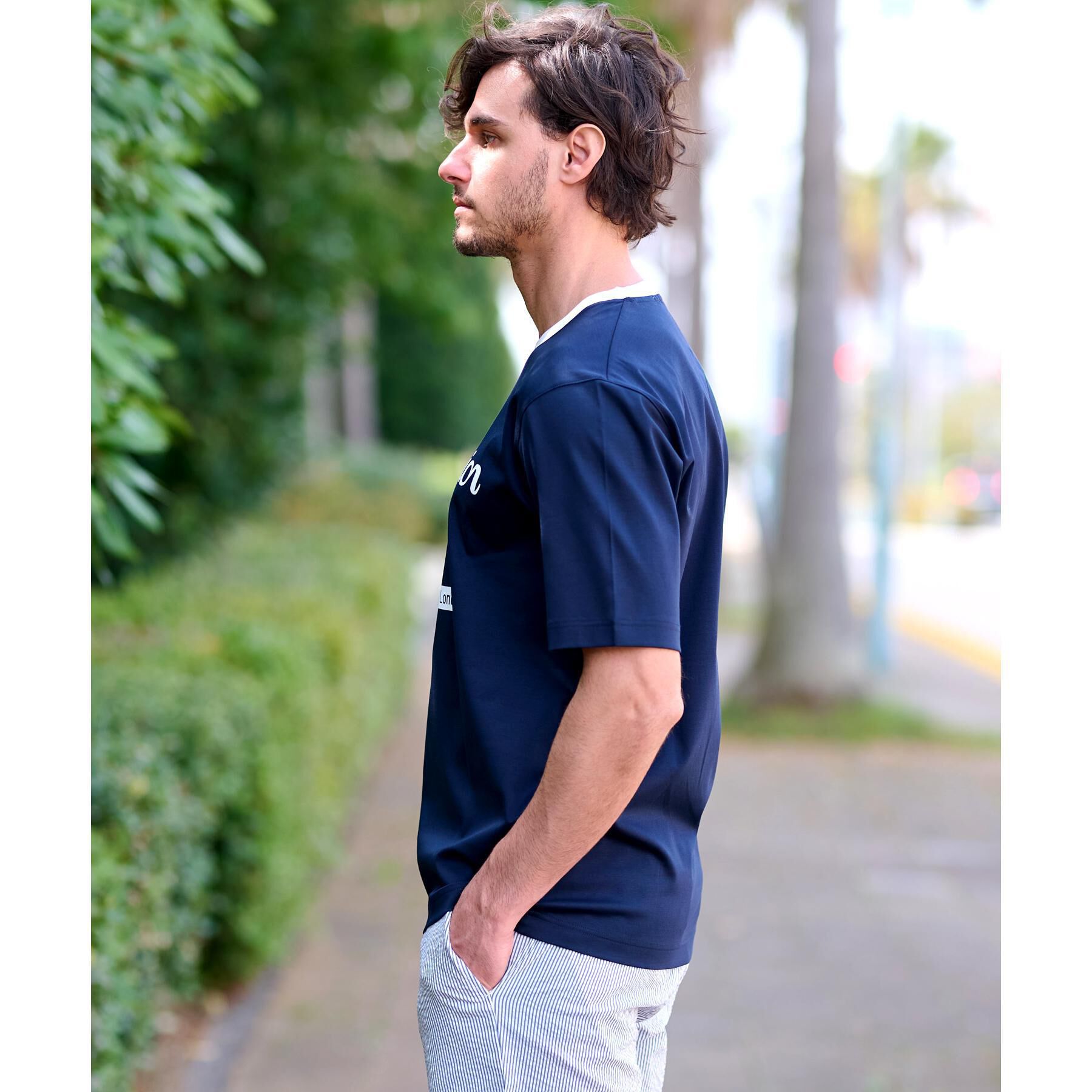 DRESSTERIOR「【接触冷感/抗菌防臭/消臭】ICE CLEAR COTTON ロゴT」|Tシャツ・カットソー|