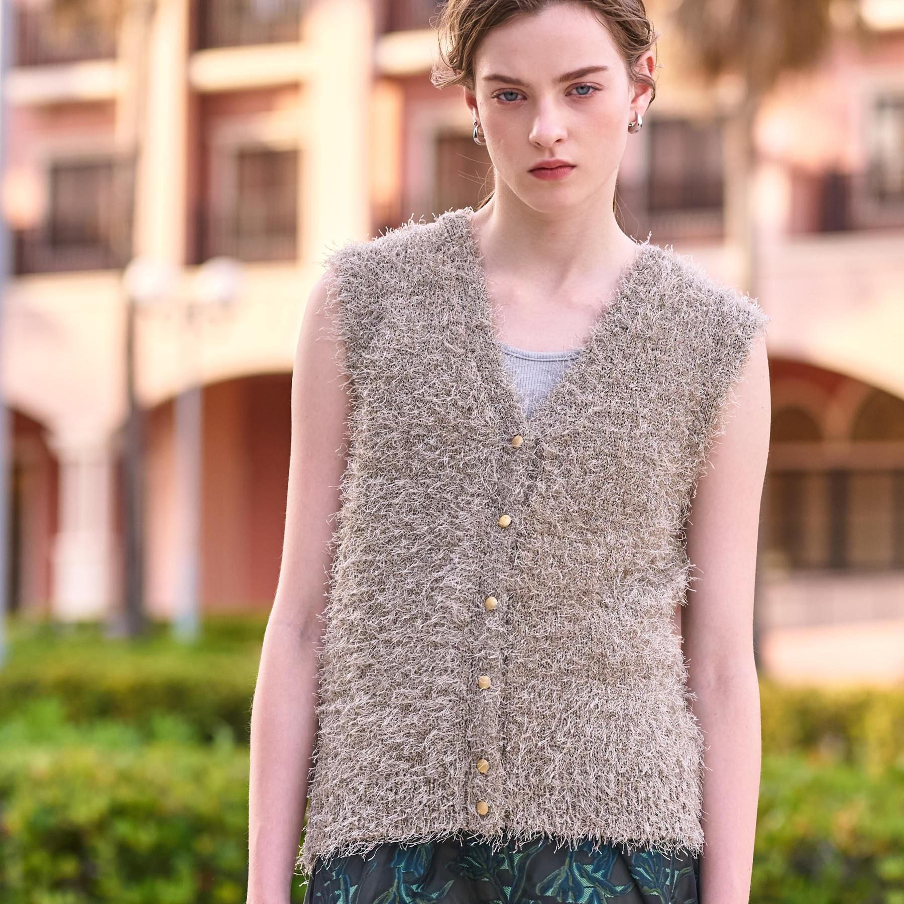 DRESSTERIOR「【洗える/前後2WAY】フェザーヤーン2WAYニットプルオーバー」|ニット・セーター|