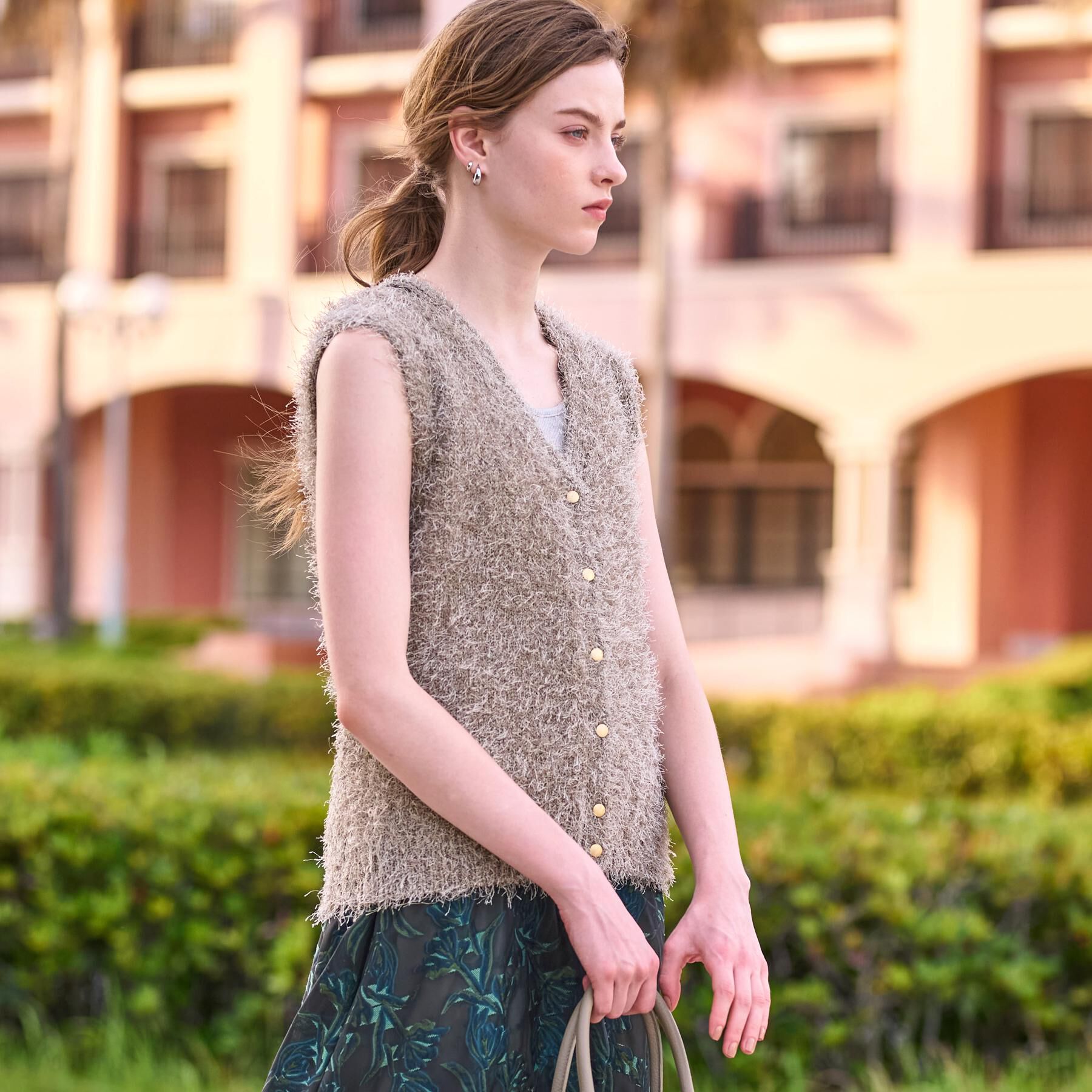 DRESSTERIOR「【洗える/前後2WAY】フェザーヤーン2WAYニットプルオーバー」|ニット・セーター|